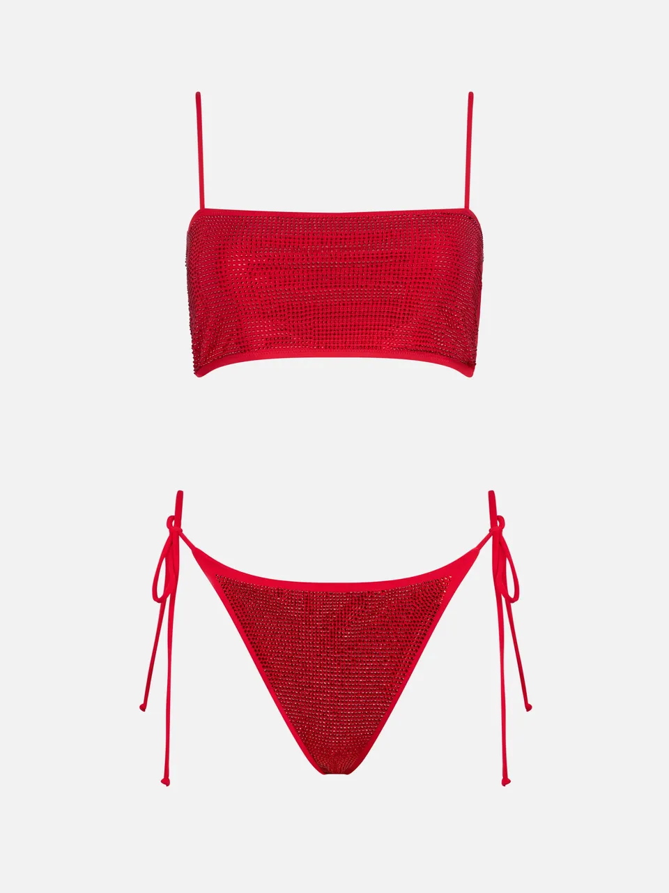 mc2-saint-barth-bikini-fascia-athena-virgo-donna-rosso-con-strass-slip-sgambato image 1