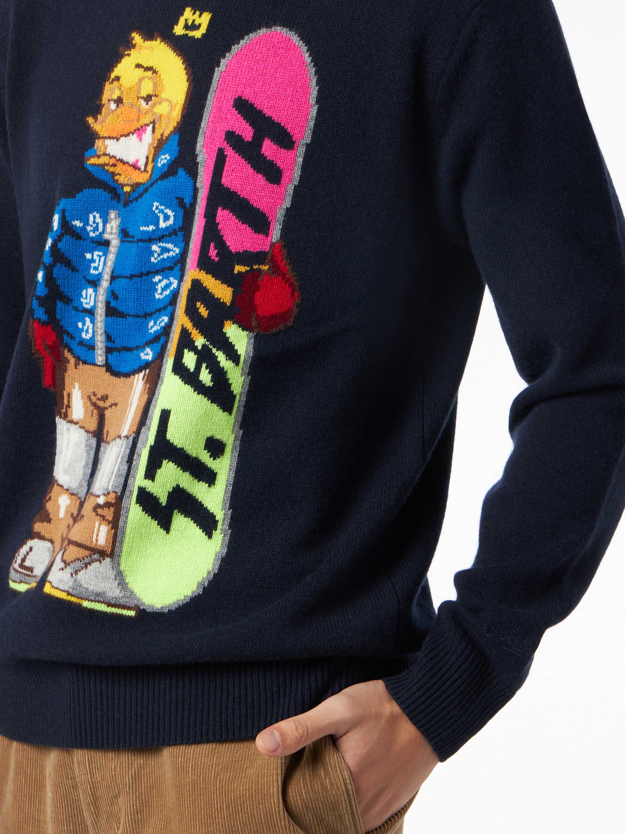mc2-saint-barth-heron-maglia-uomo-crypto-ducky-snowboard-blu-special-edition image 2