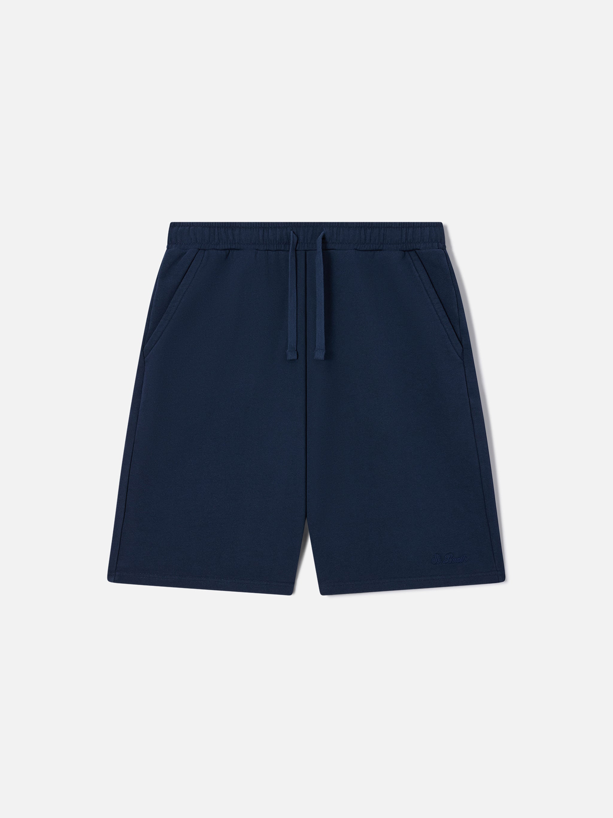 mc2-saint-barth-bermuda-randle-uomo-in-felpa-di-cotone-blu-navy image 4