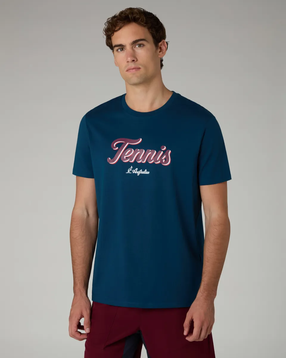 australian-tennis-cotton-t-shirt-eclipse-blue image 1