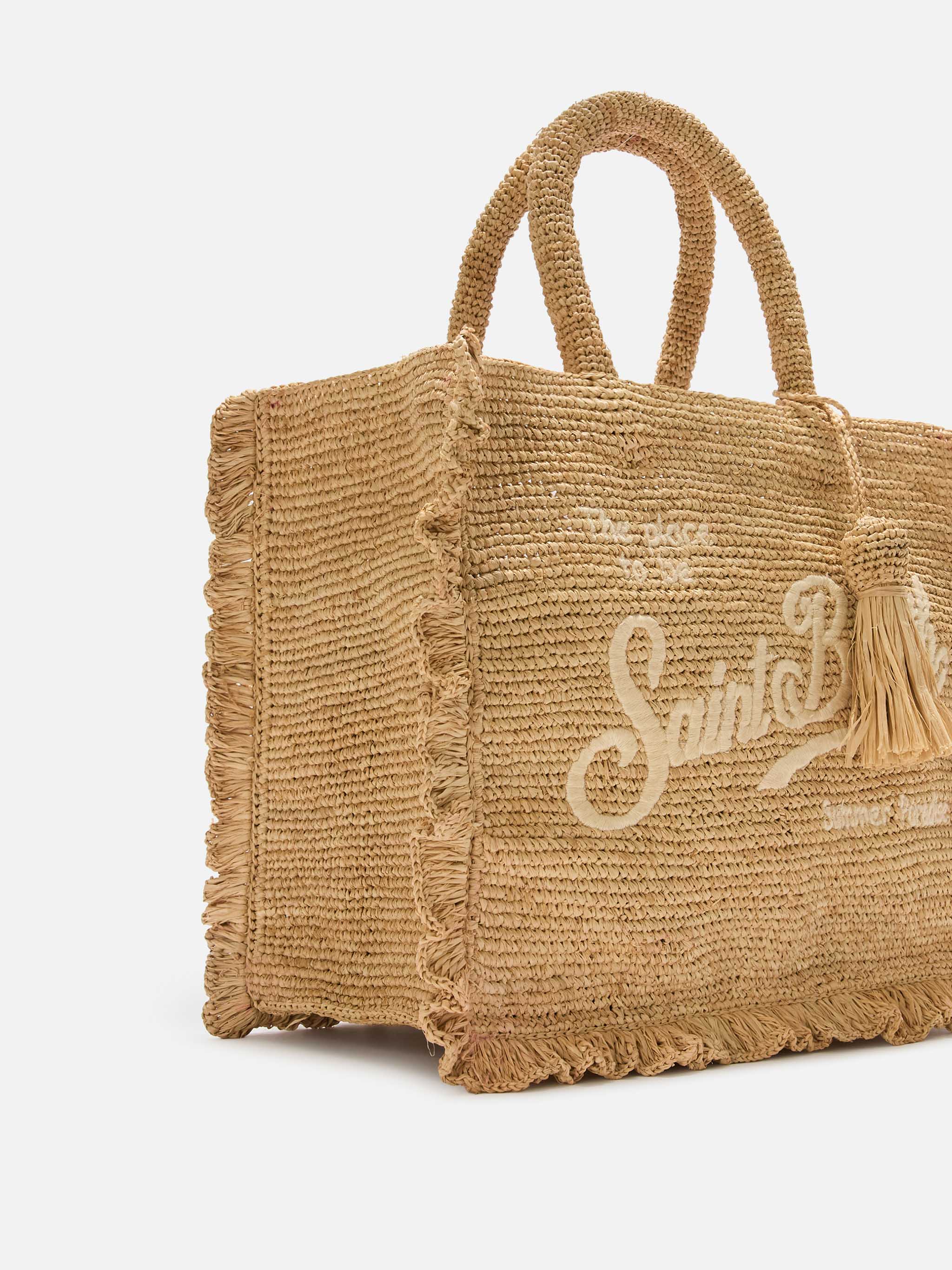 mc2-saint-barth-volant-medium-borsa-in-raffia-naturale-con-logo-ricamato image 3