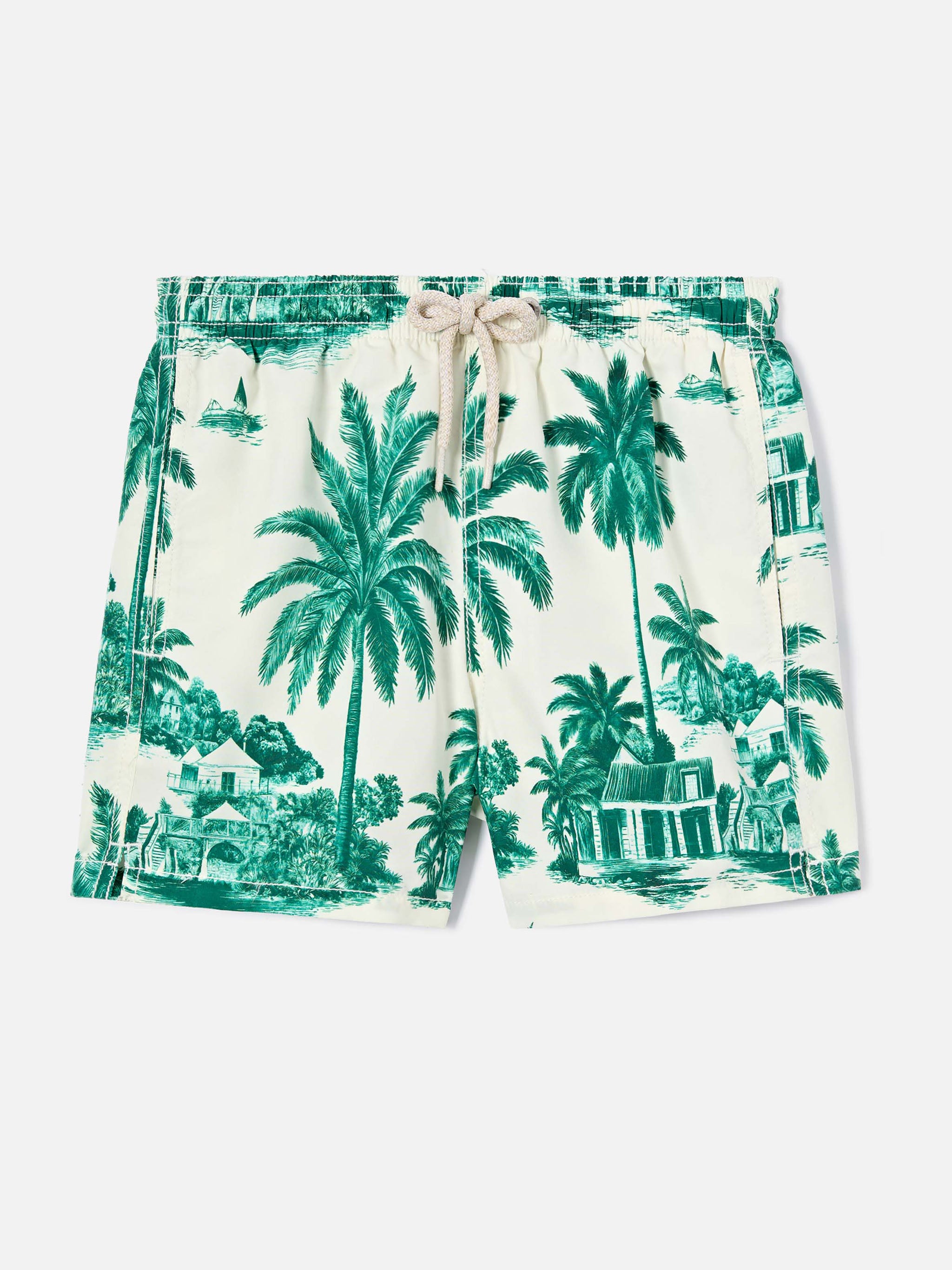 mc2-saint-barth-costume-jean-bambino-con-stampa-toile-de-jouy-verde-vita-elastic image 1