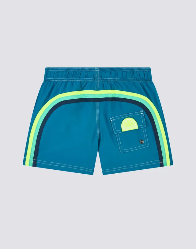 sundek-b504bdrt300-costume-mare-bambino-corto-con-arcobaleno-in-repreve image 1