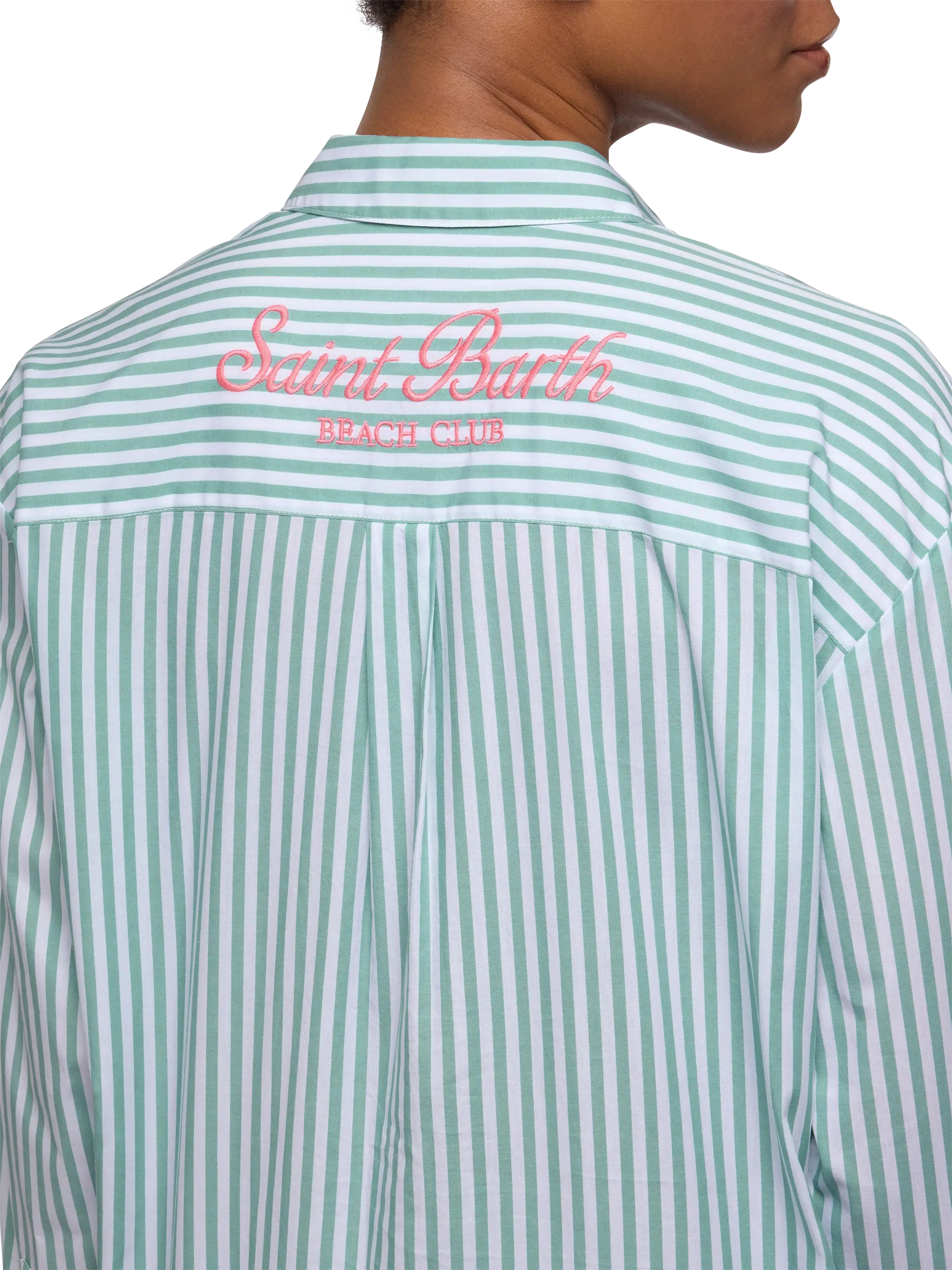 mc2-saint-barth-camicia-brigitte-donna-cotone-a-righe-verde-saint-barth-beach-cl image 2