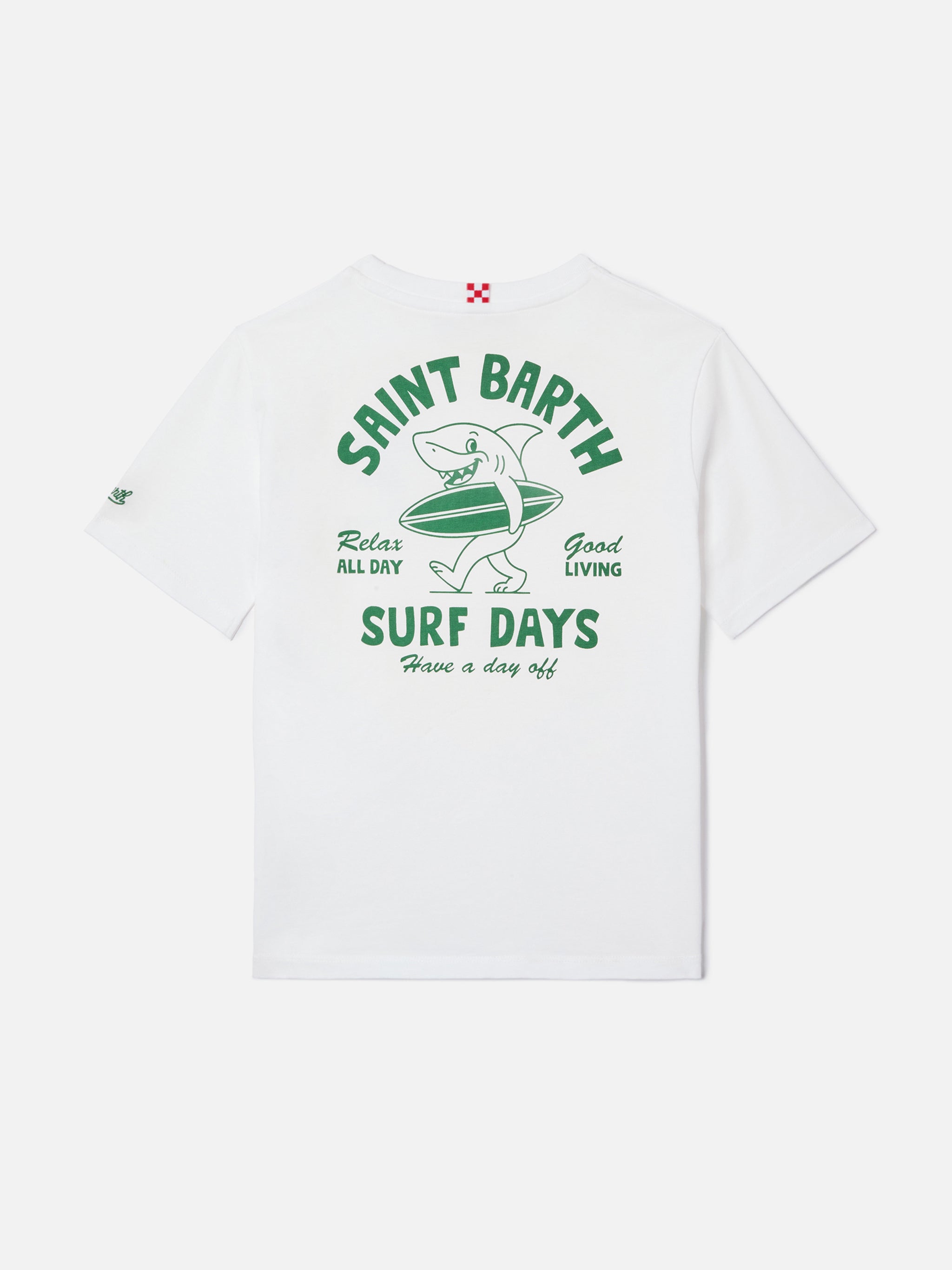 mc2-saint-barth-t-shirt-portland-jr-surf-days-t-shirt-bambino-cotone-bianca-stam image 1