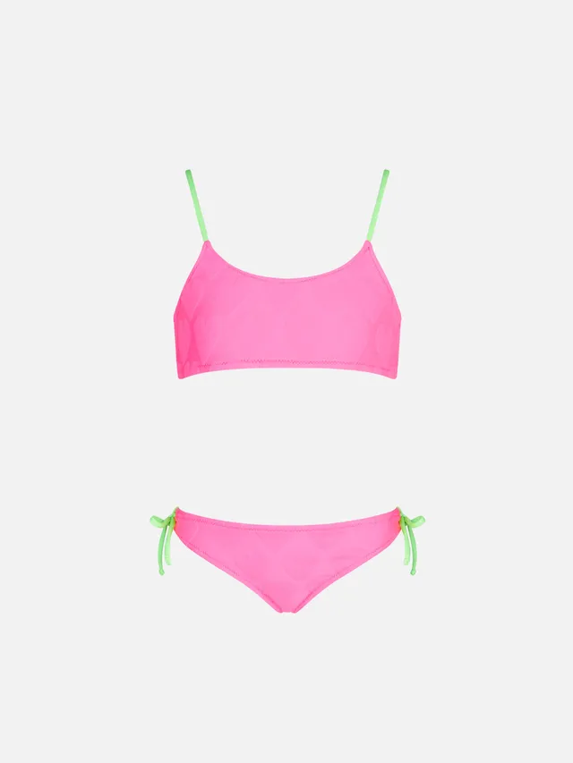mc2-saint-barth-bikini-a-bralette-bambina-cuori-su-fondo-fucsia image 1