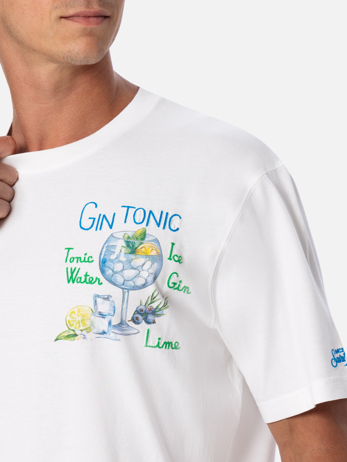 mc2-saint-barth-t-shirt-man-in-cotone-con-stampa-e-ricamo-cocktail-gin-tonic image 1