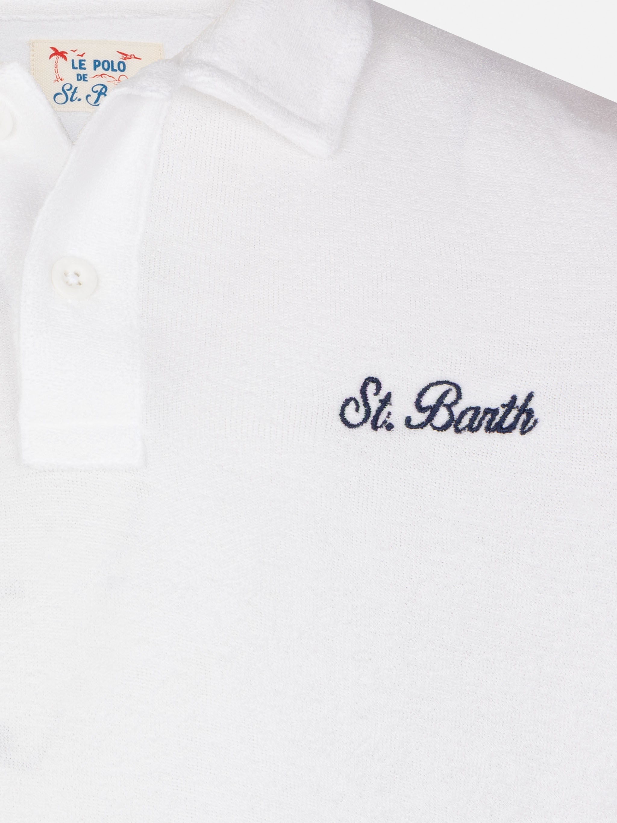 mc2-saint-barth-jeremy-jr-polo-bambino-in-spugna-bianca image 2