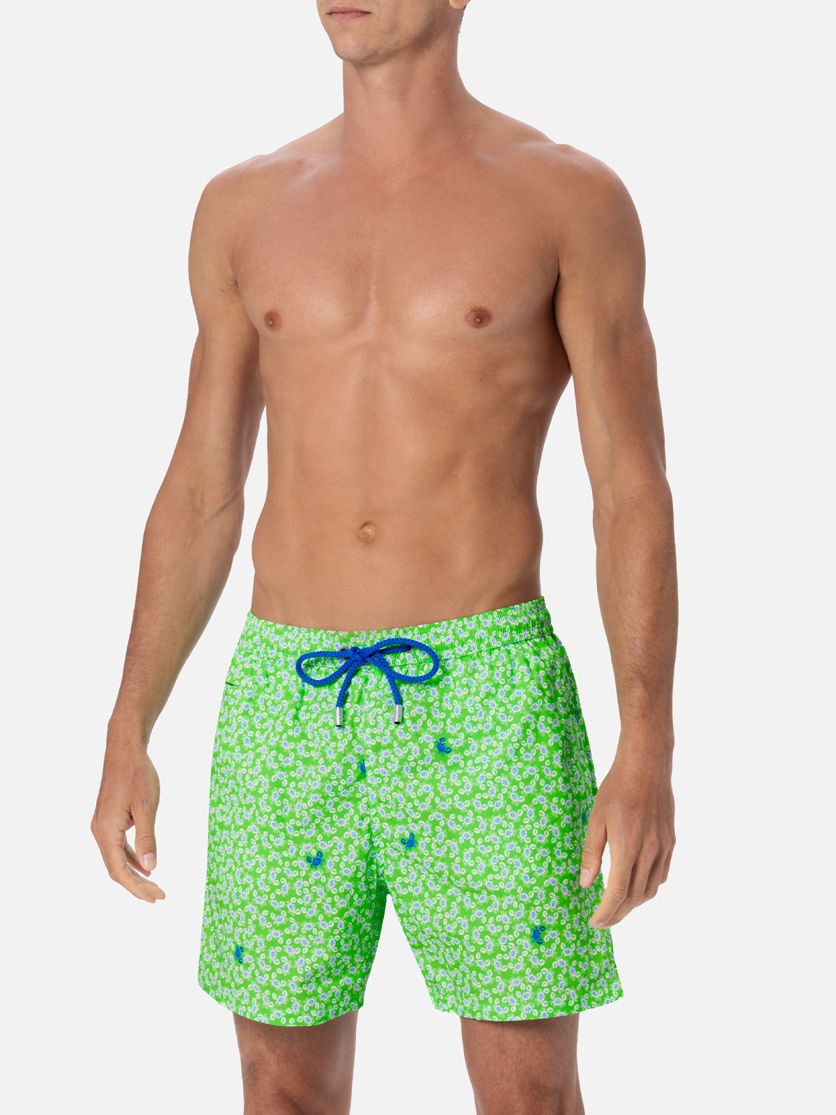 mc2-saint-barth-comfort-light-com0009-boxer-mare-stampa-granchi-verde-fluo image 3