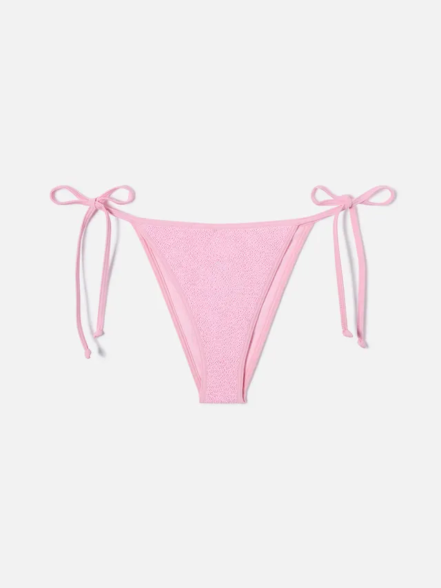 mc2-saint-barth-marielle-string-slip-brasiliana-donna-in-crinkle-rosa image 1