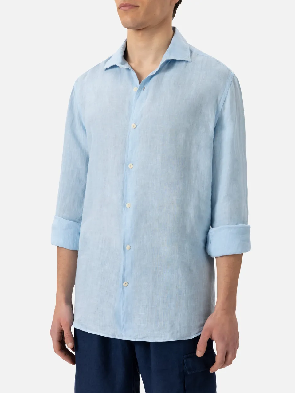 mc2-saint-barth-pamplona-camicia-uomo-in-lino-azzurro image 1