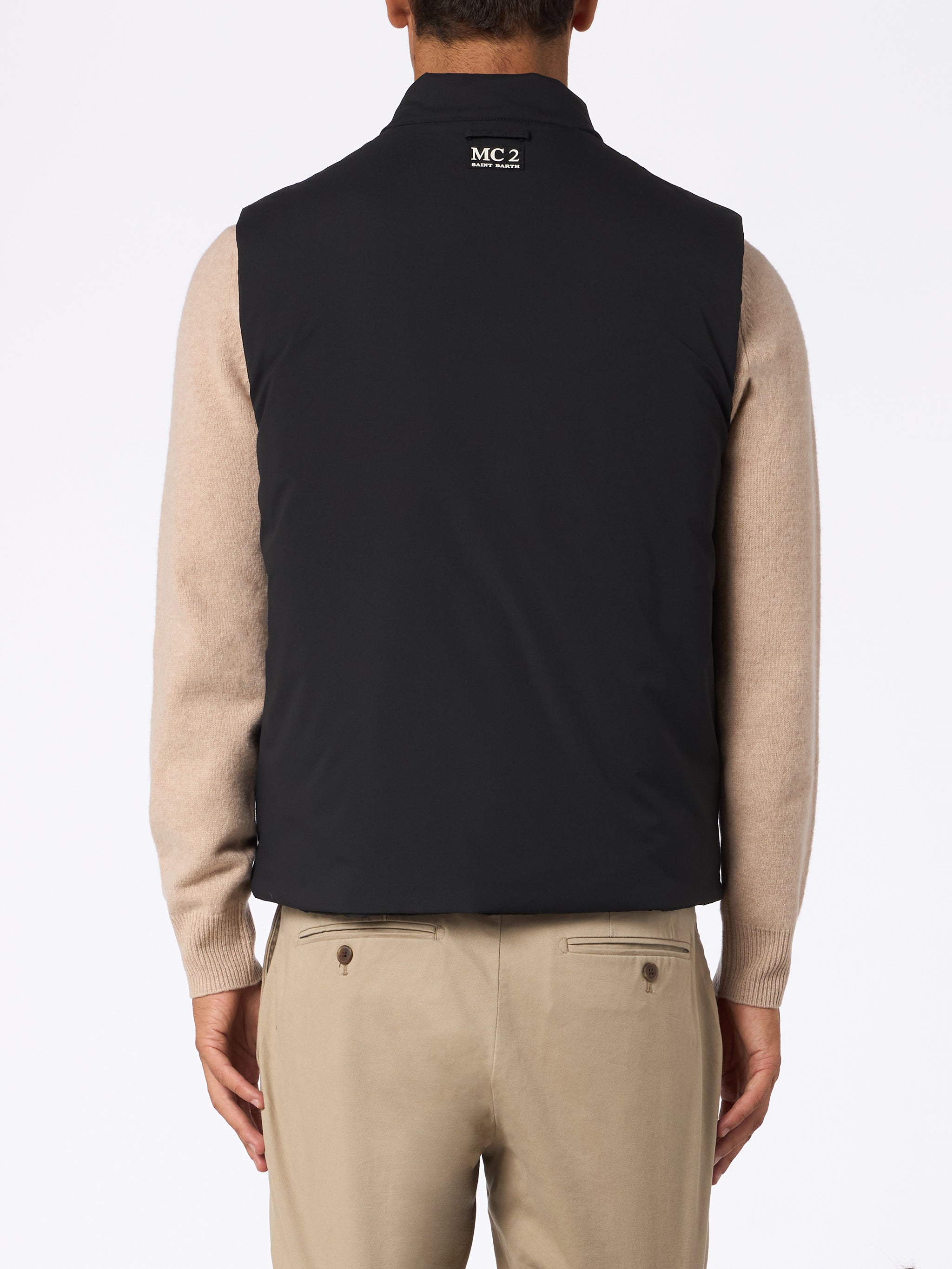 mc2-saint-barth-vonn-gilet-imbottito-tecnico-nero-uomo image 3