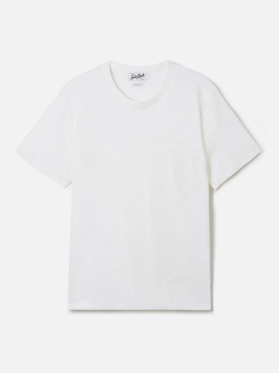 mc2-saint-barth-ecstasea-t-shirt-uomo-in-puro-lino-bianca-logo-ricamato image 1