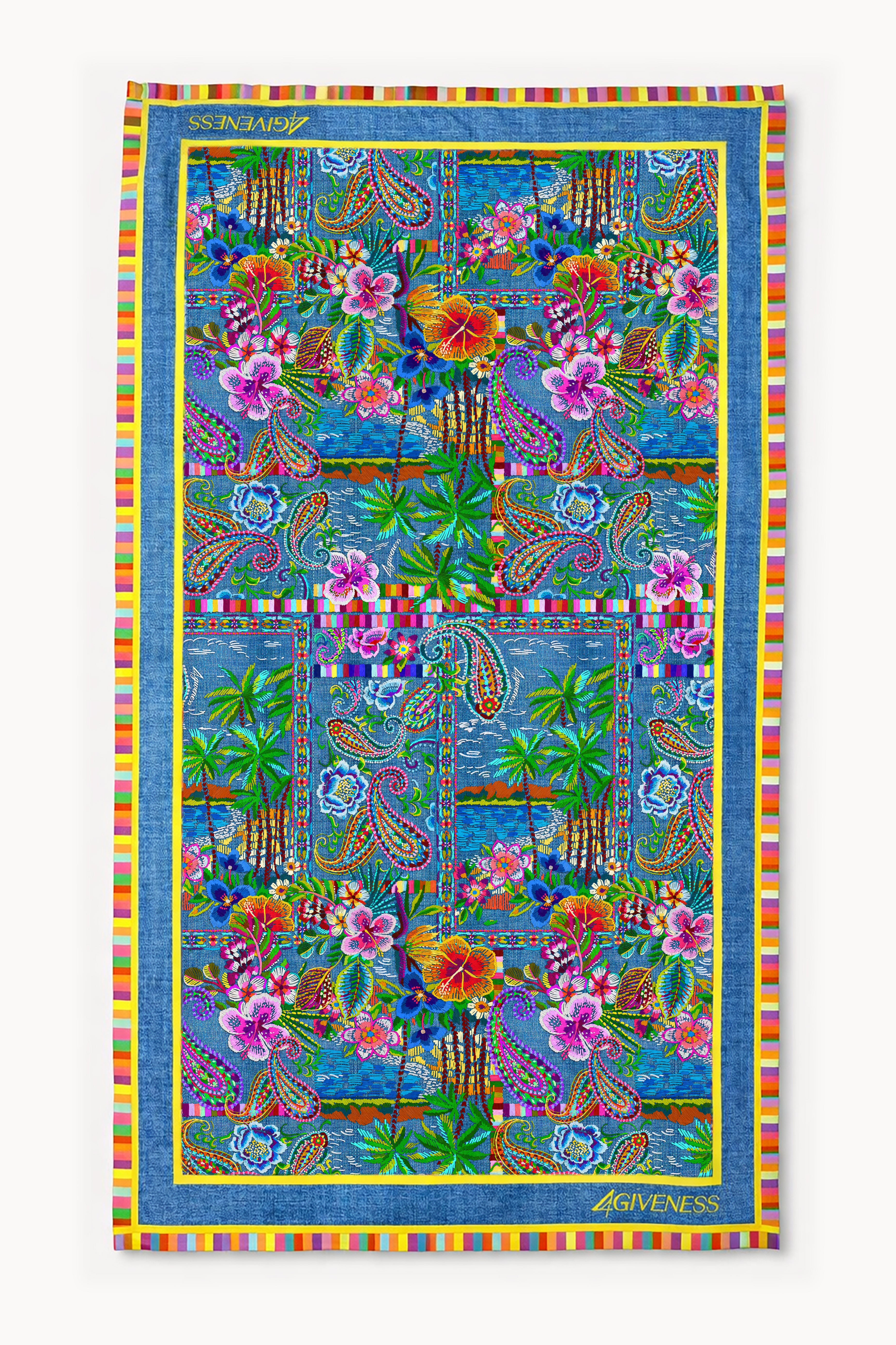 4giveness-telo-mare-in-microfibra-denim-mexican-bambina image 1