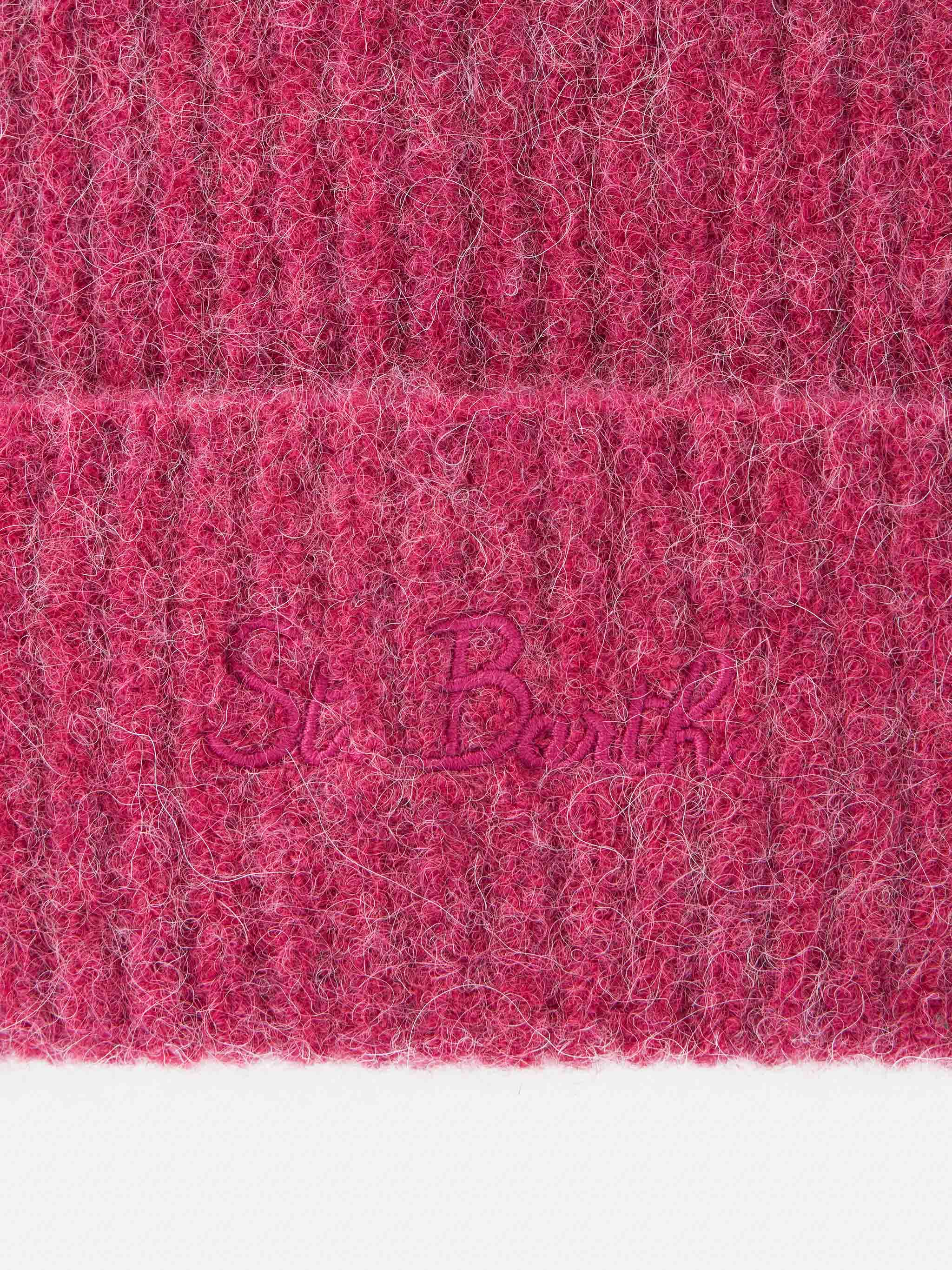 mc2-saint-barth-moss-cappello-donna-fucsia-in-alpaca-stretch-a-coste image 3