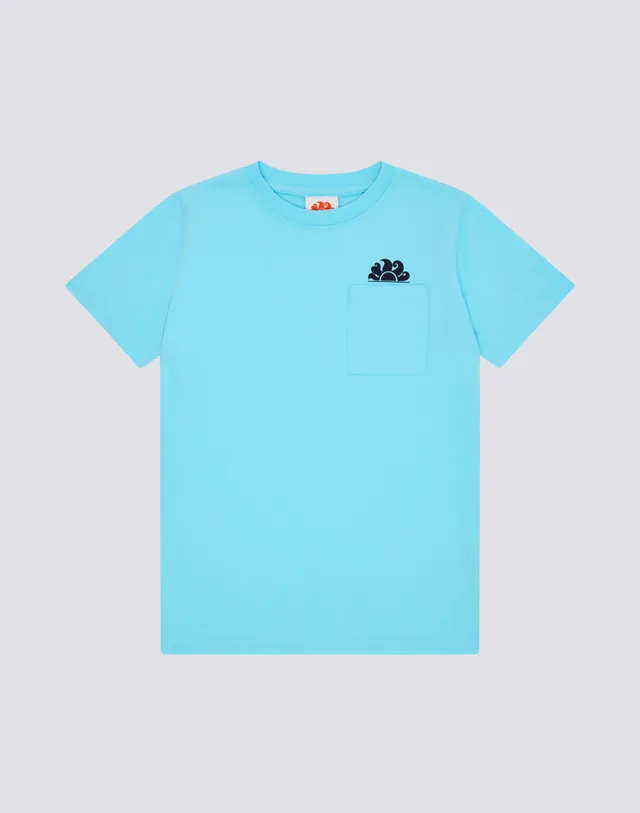 sundek-t-shirt-bambino-a-manica-corta-con-tasca-e-logo image 1