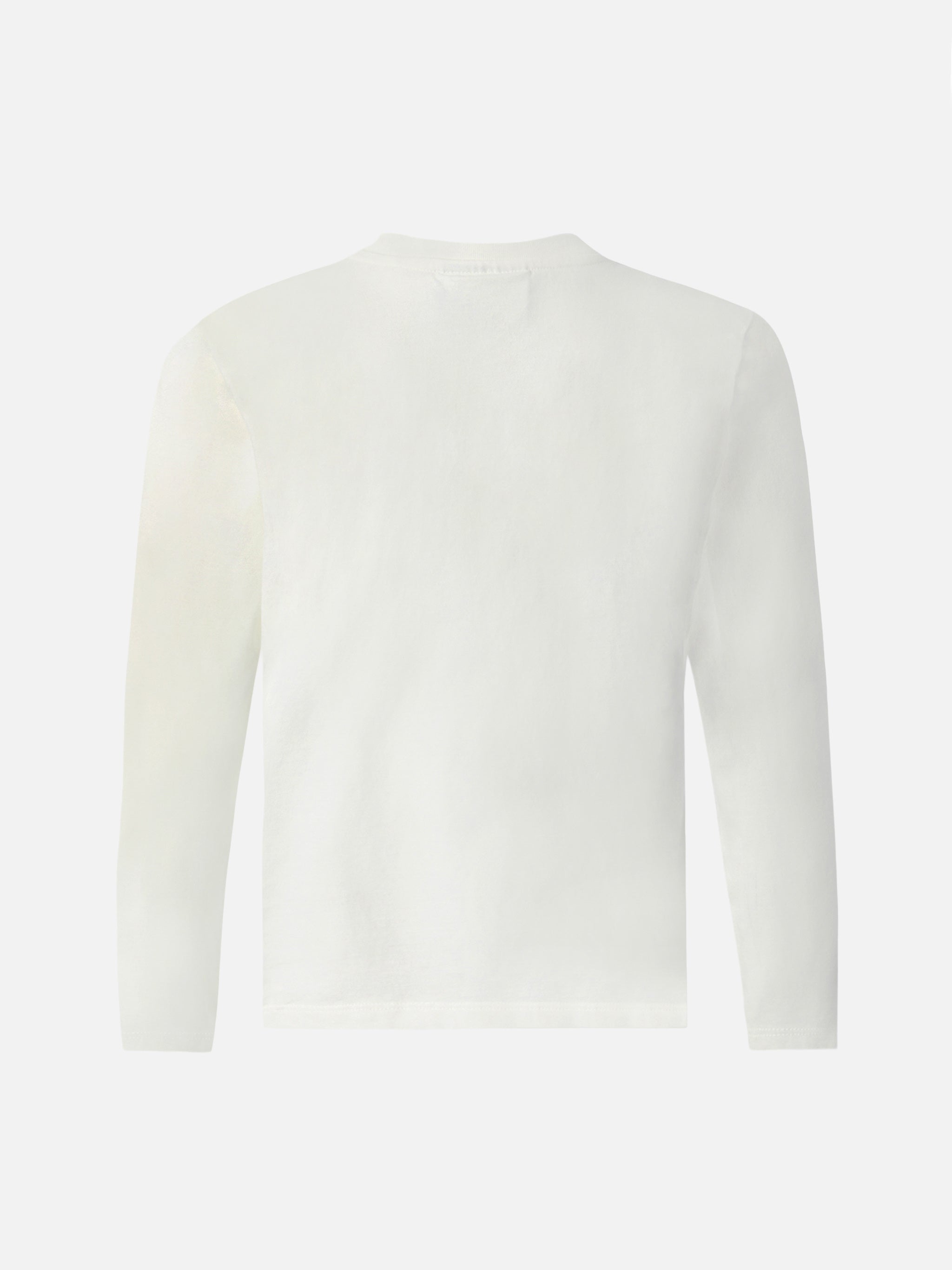 mc2-saint-barth-penny-t-shirt-bambina-bianca-con-stampa-glitter-maniche-lunghe image 3