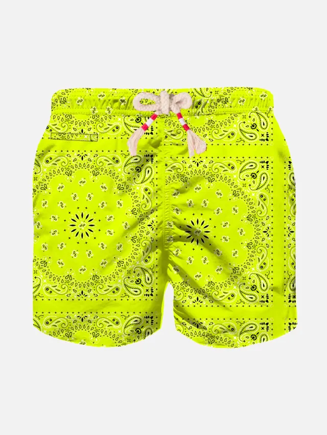 mc2-saint-barth-costume-mare-bambino-bandana-giallo-fluo image 1