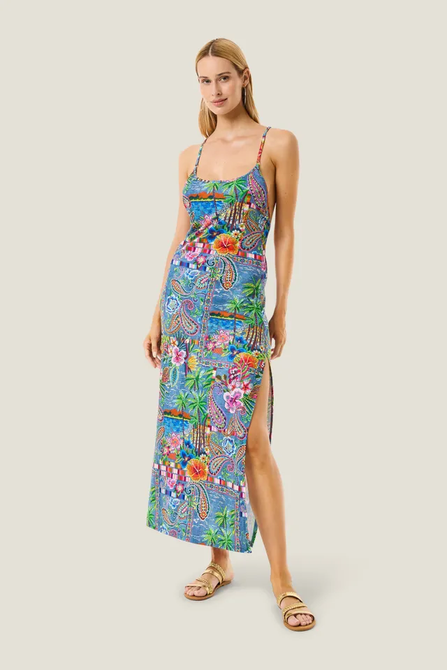 4giveness-abito-lungo-denim-mexican-donna image 1