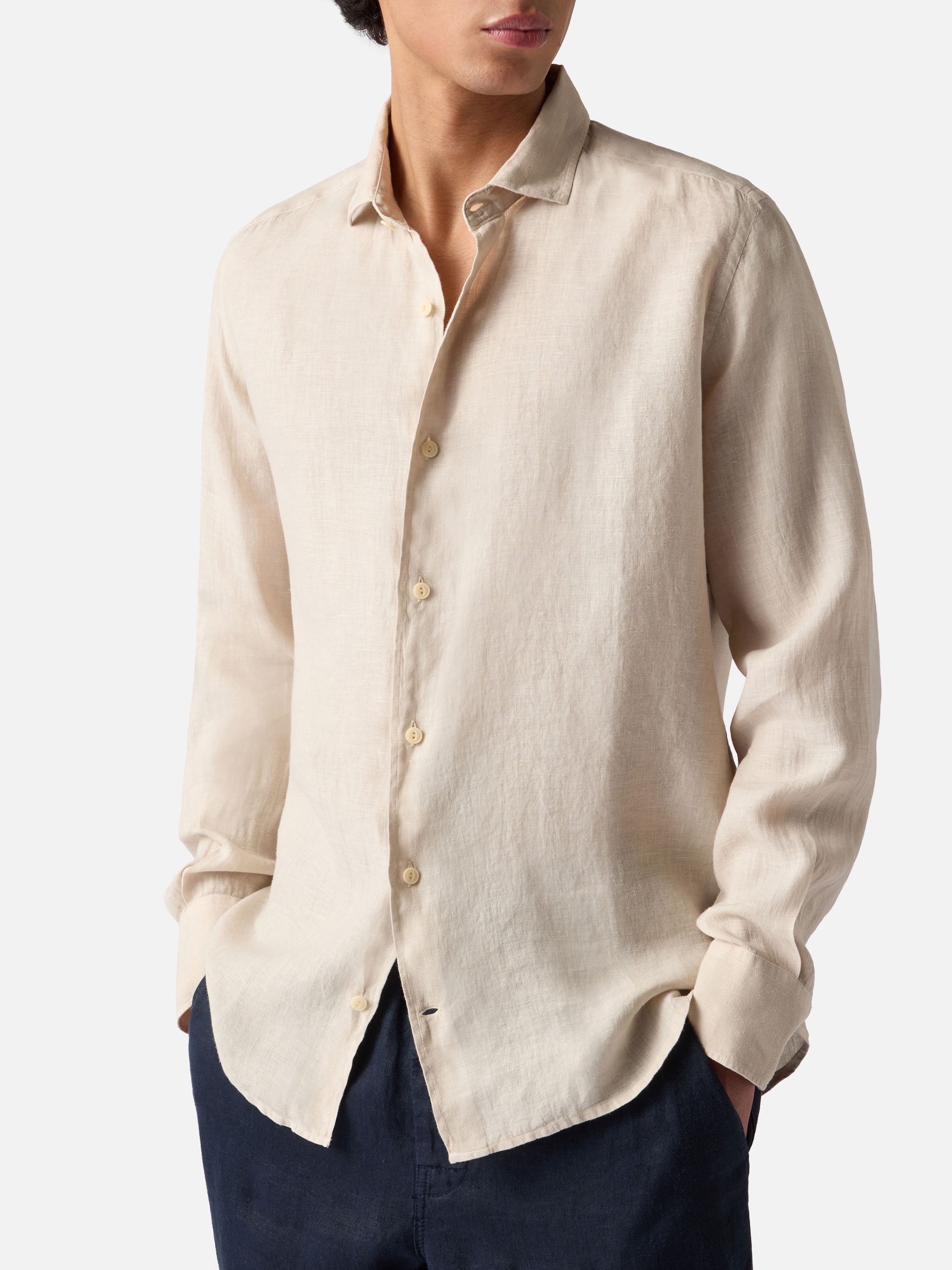 mc2-saint-barth-camicia-uomo-pamplona-in-lino-panna-manica-lunga image 1