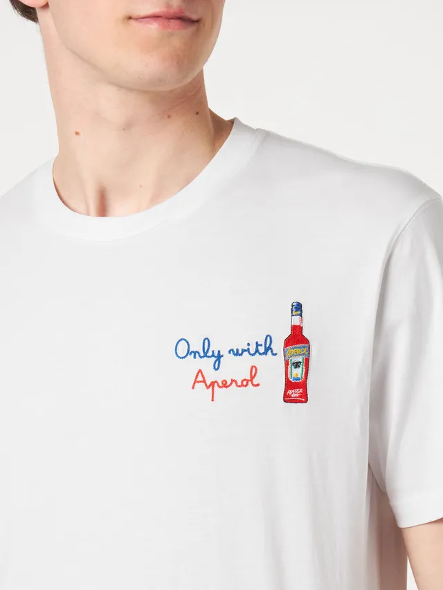 mc2-saint-barth-t-shirt-uomo-only-with-aperol-special-edition-bianca-cotone image 1