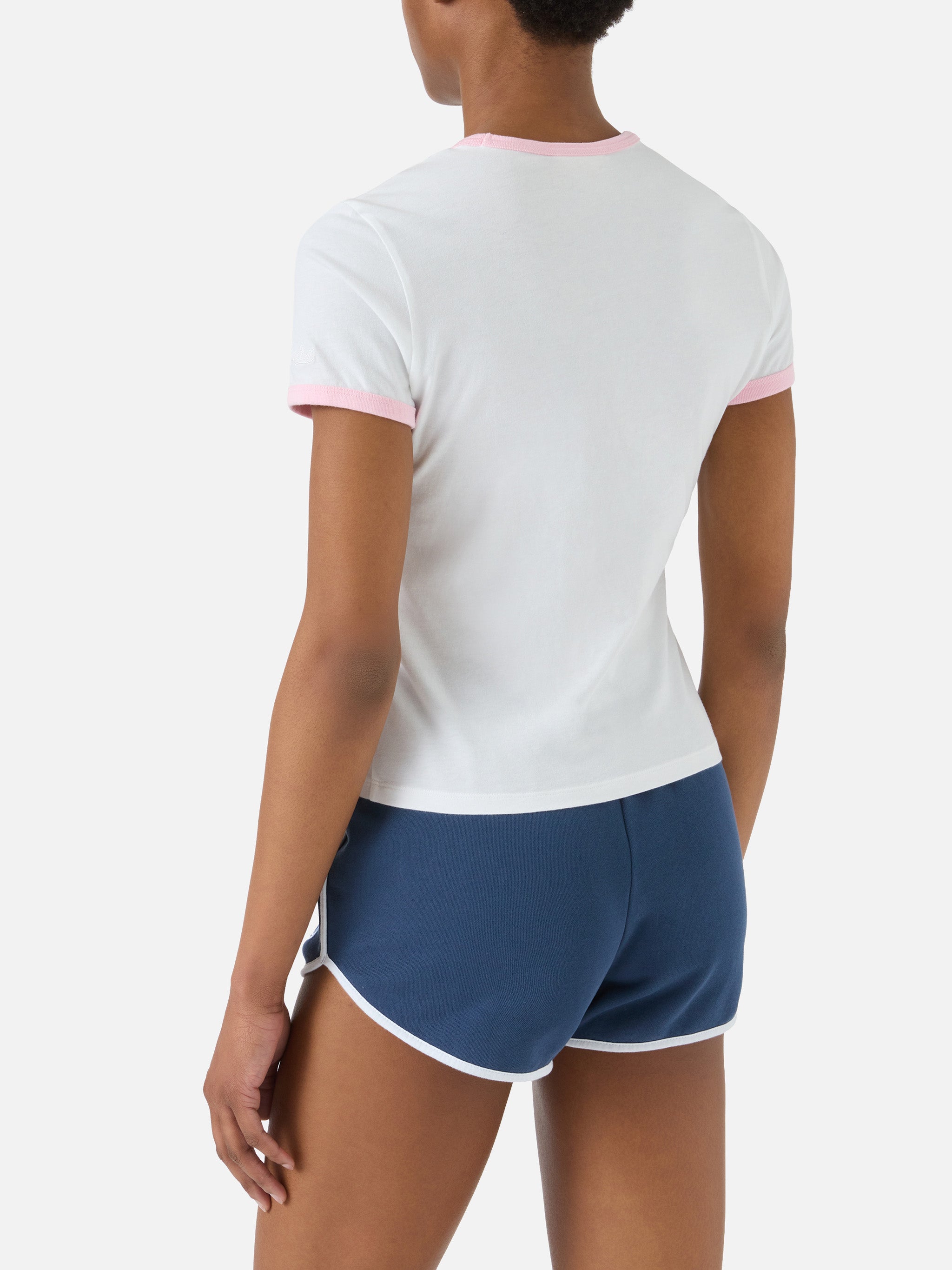 mc2-saint-barth-t-shirt-emilie-string-bianca-snoopy-padel-lover-special-edition image 4