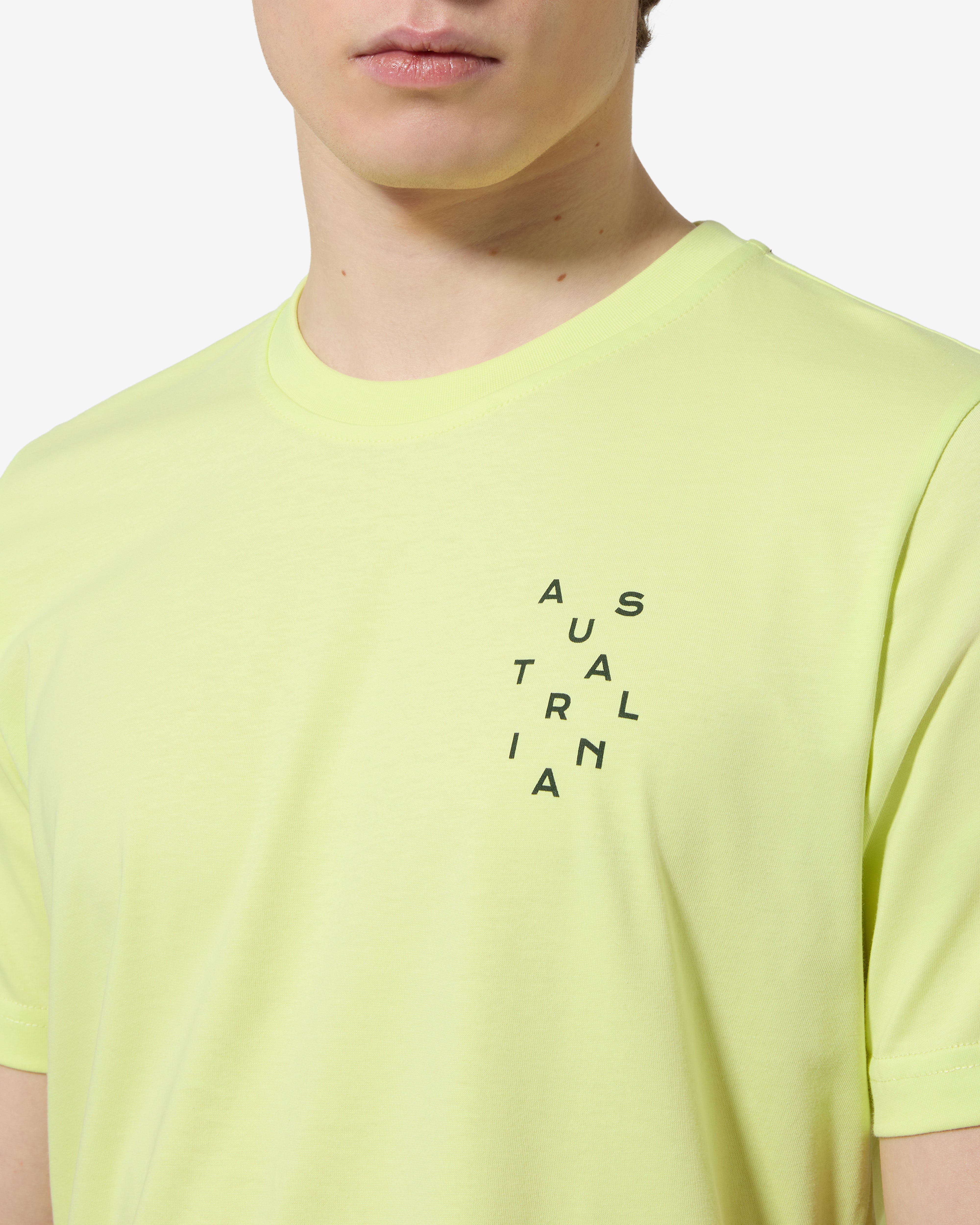 australian-topographic-t-shirt-lime-cotone-regular-fit-made-in-italy image 4