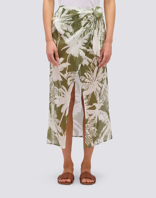 sundek-pareo-donna-in-cotone-voile-stampa-tropic-savana image 1