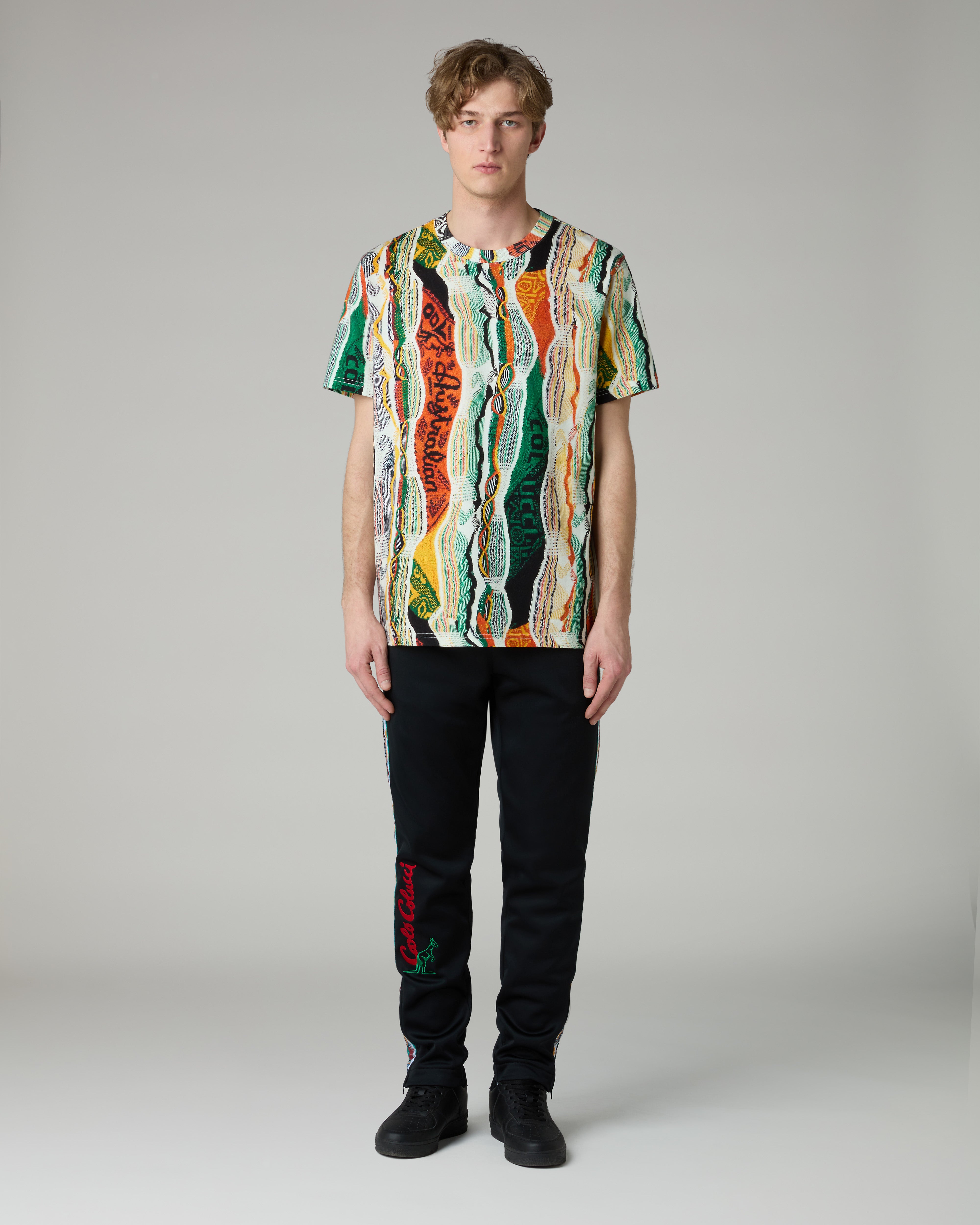 australian-knit-effect-t-shirt-t-shirt-jersey-bianco-carlo-colucci-x-australian image 2