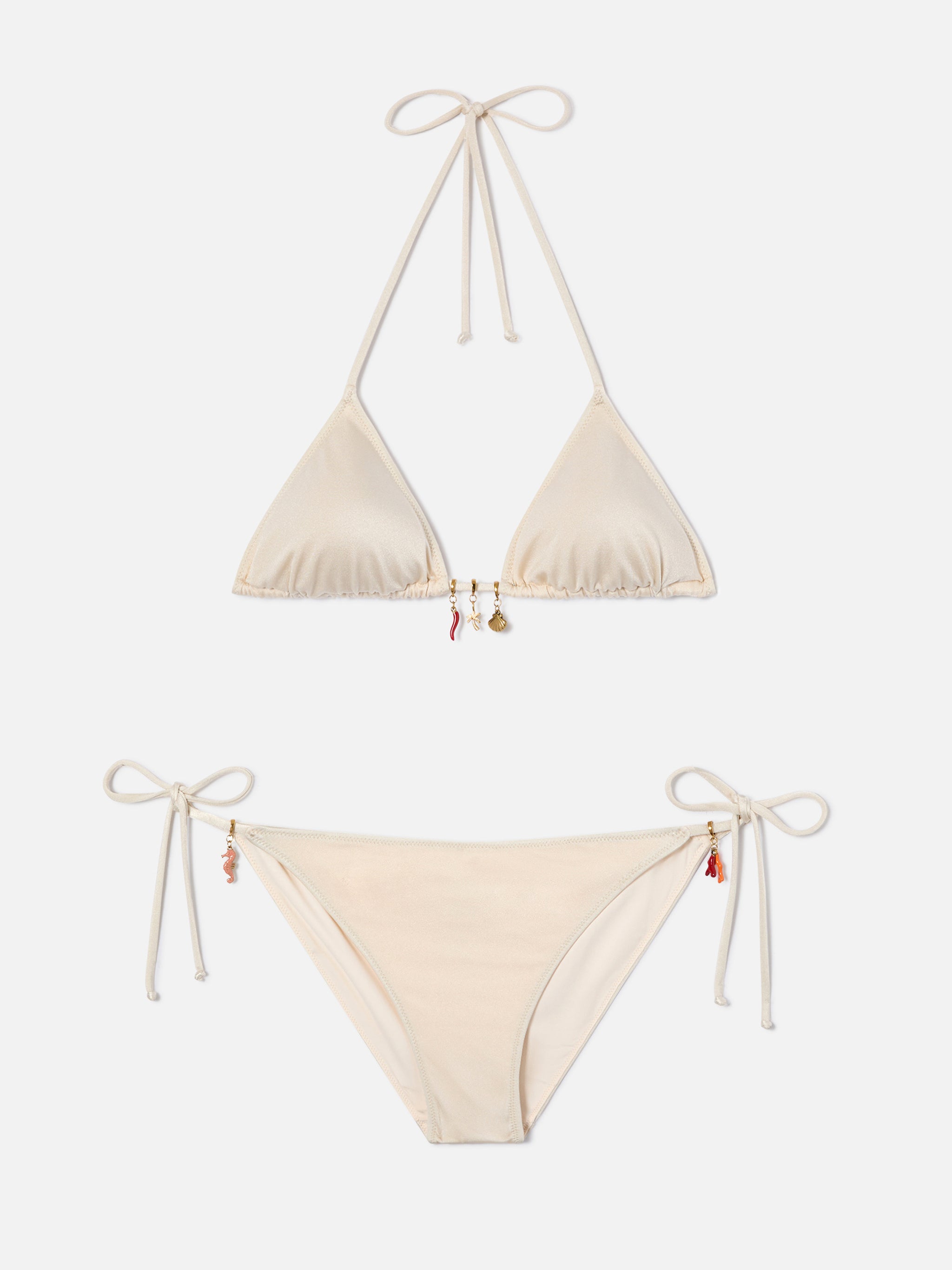bikini-mc2-saint-barth-leah-virgo-glossy-finish-beige-con-charms image 1