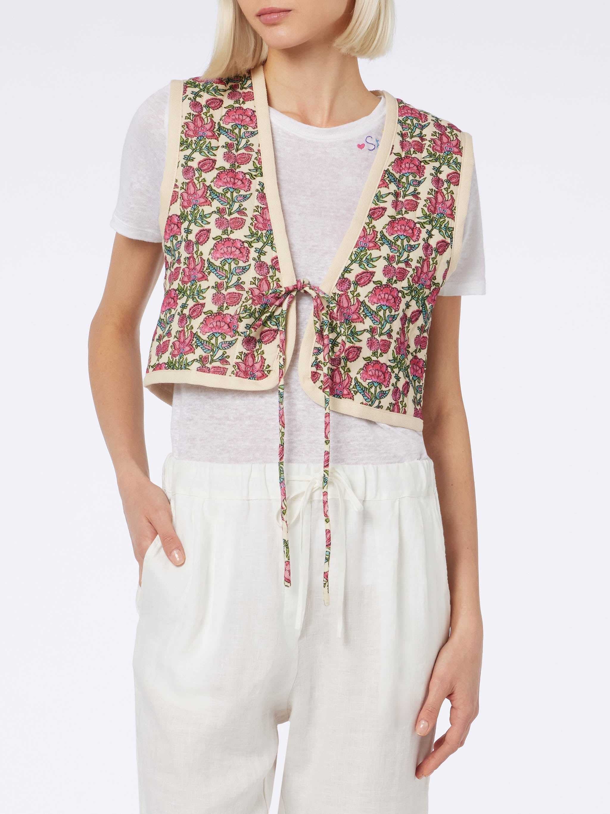 mc2-saint-barth-gilet-shilo-imbottito-double-face-con-stampa-floreale image 4