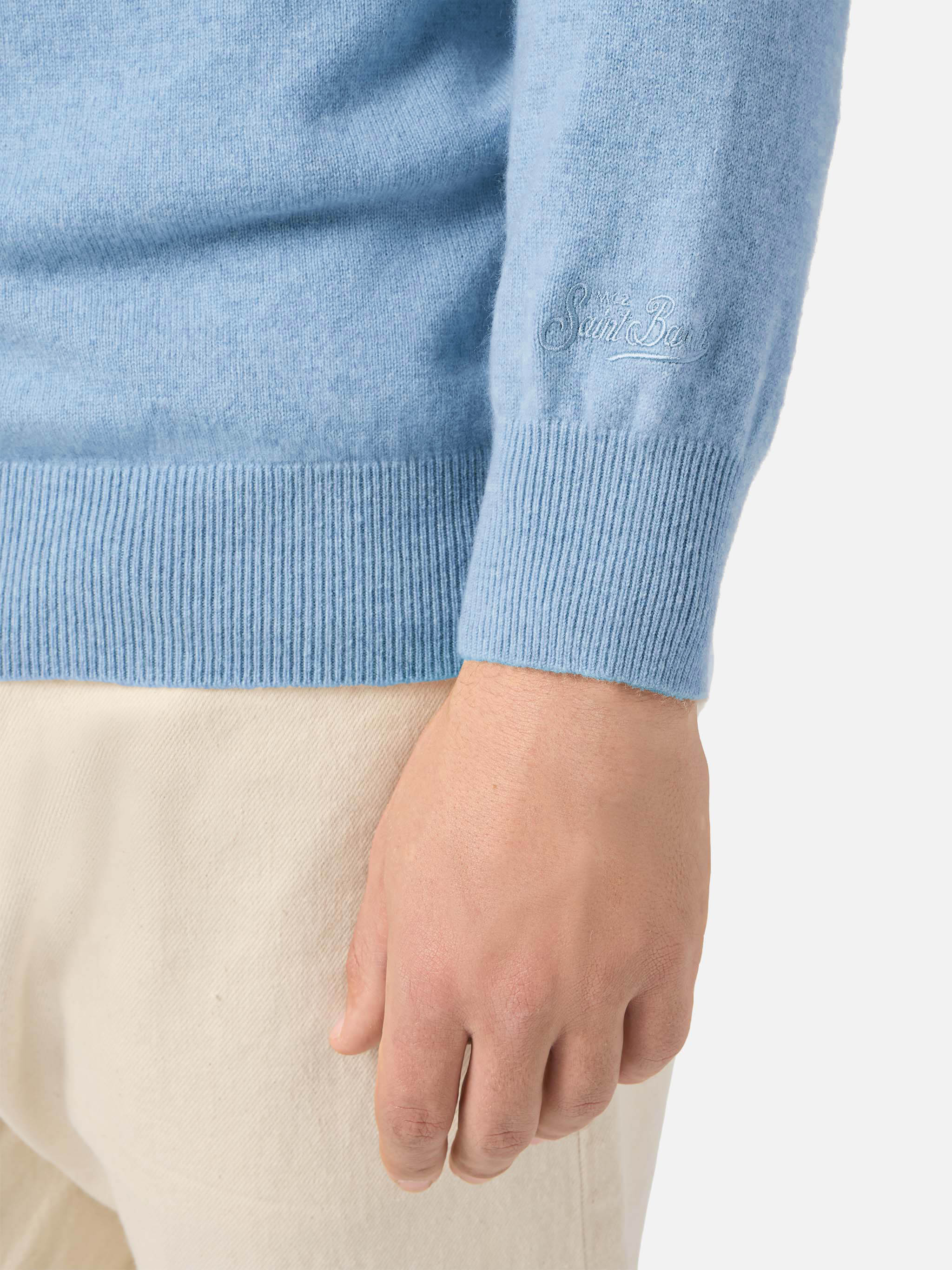 mc2-saint-barth-maglione-regent-100-cashmere-azzurro-girocollo-uomo image 4