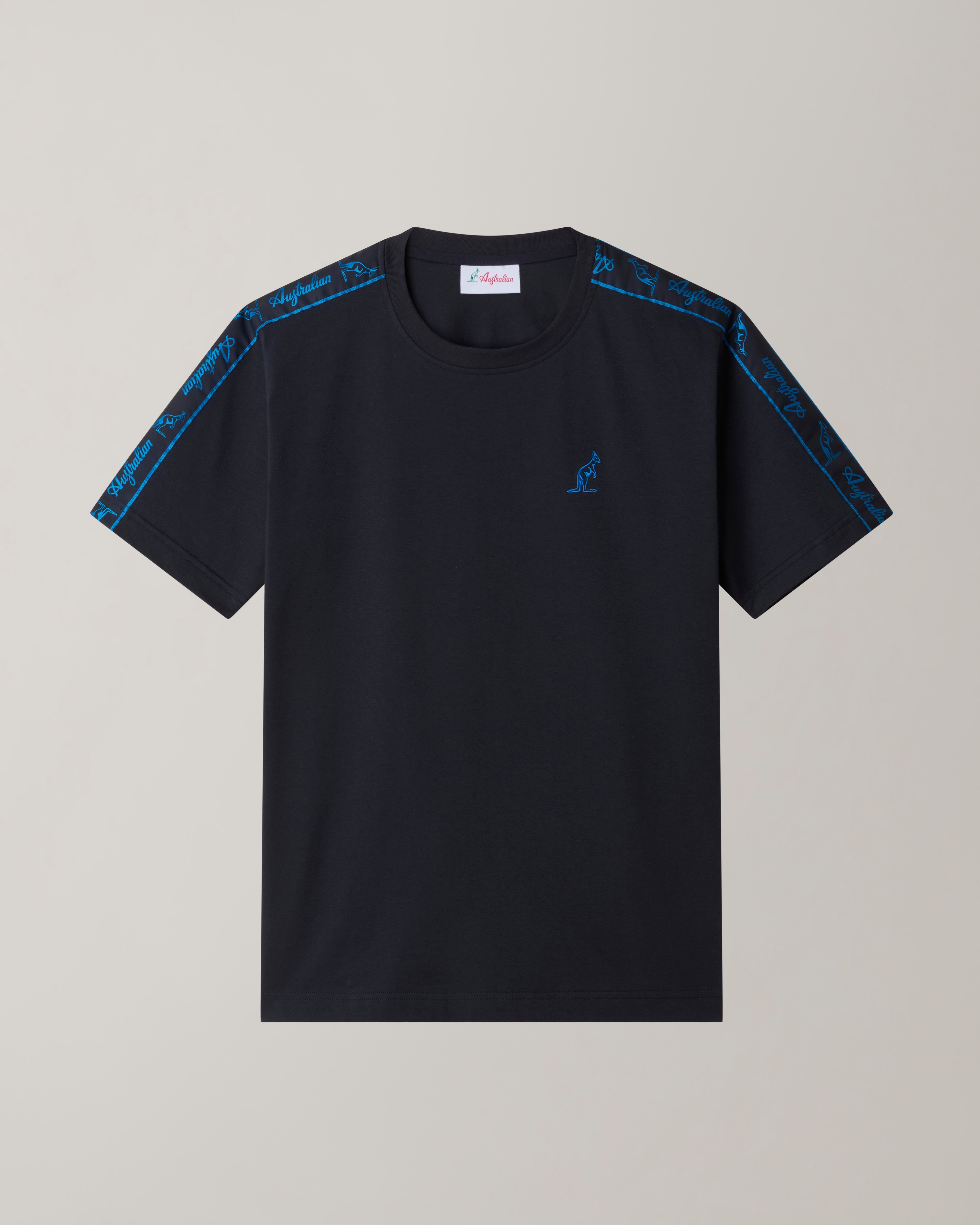 australian-blue-tape-t-shirt-in-cotone-blu-navy-regular-fit image 5