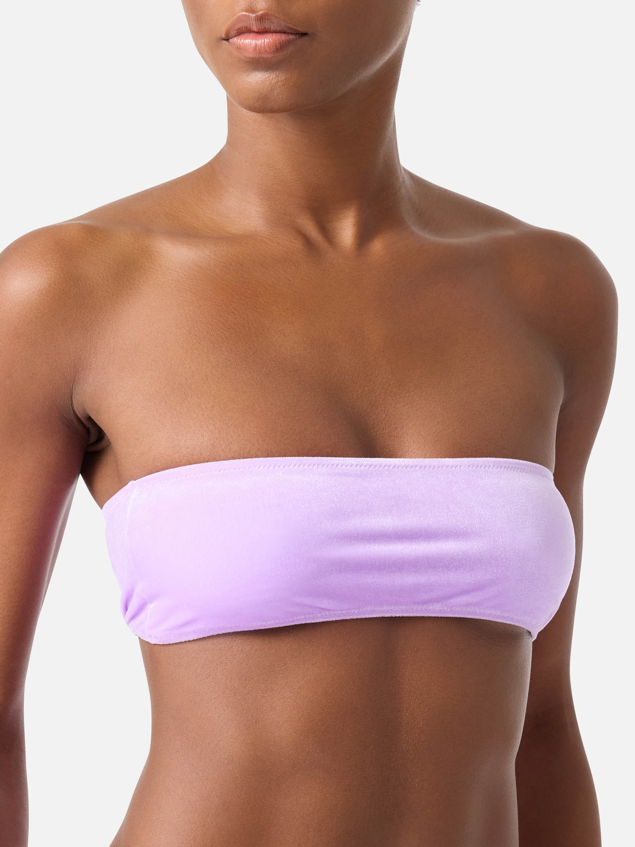 mc2-saint-barth-top-bikini-rebby-fascia-in-tessuto-effetto-velluto-rosa image 2
