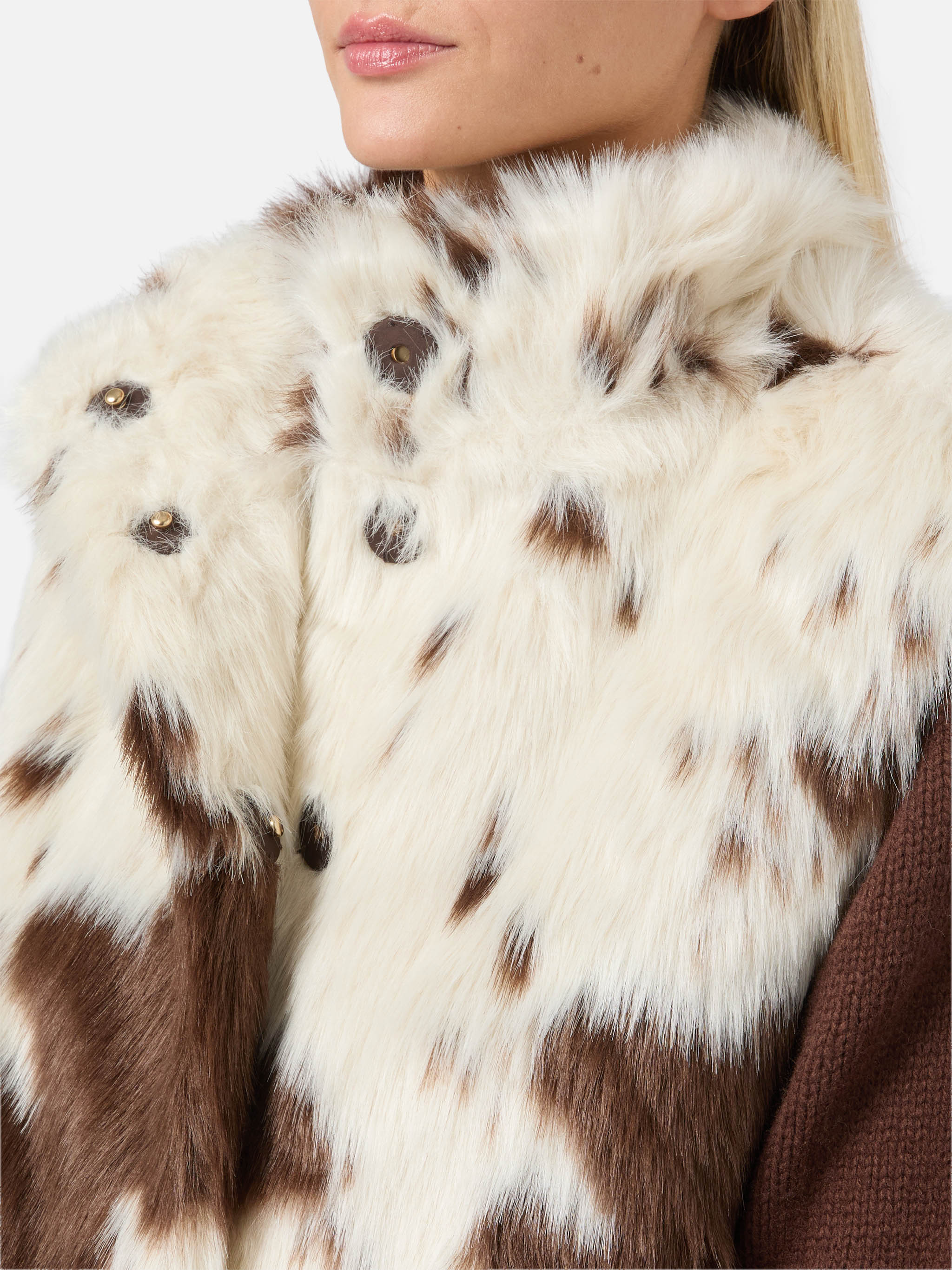 mc2-saint-barth-gilet-ambre-in-faux-fur-con-stampa-muccata image 3