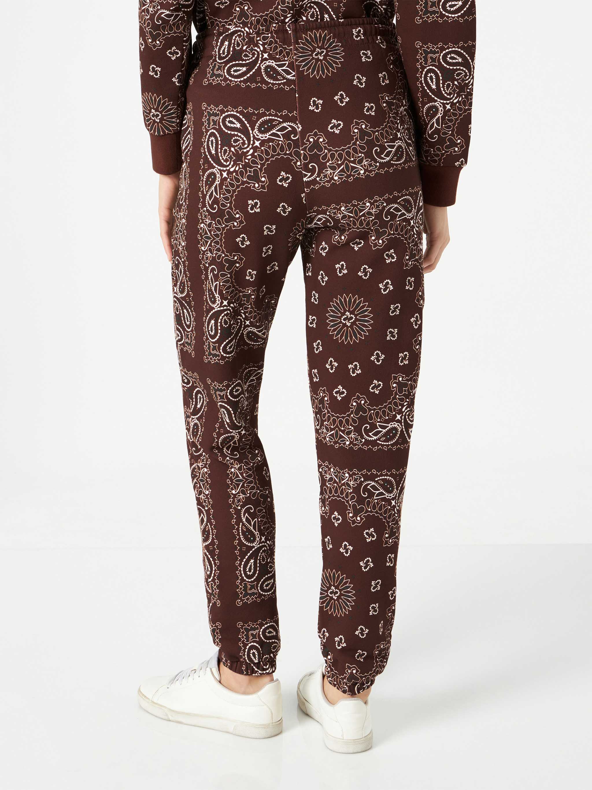 mc2-saint-barth-pantalone-donna-in-felpa-con-stampa-bandana-marrone-100-caldo-pi image 4