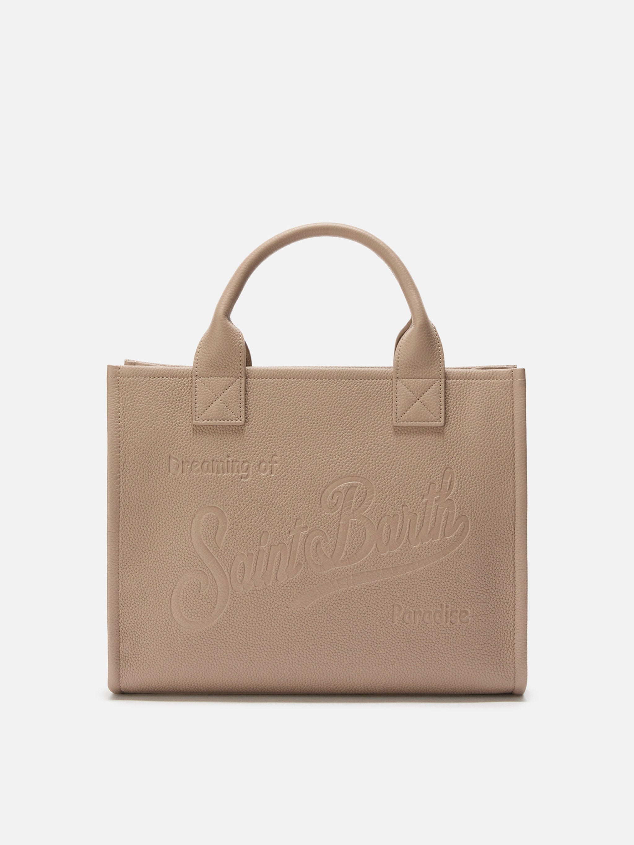 mc2-saint-barth-vanity-bag-large-borsa-a-spalla-in-pelle-martellata-nocciola-mod image 1