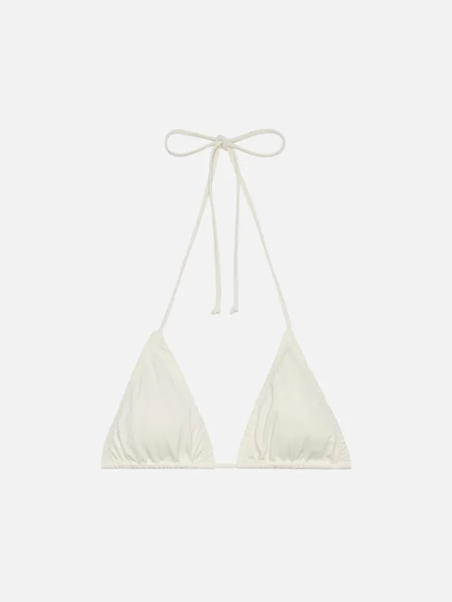 mc2-saint-barth-nilly-top-bikini-triangolo-crema-con-coppe-removibili image 1