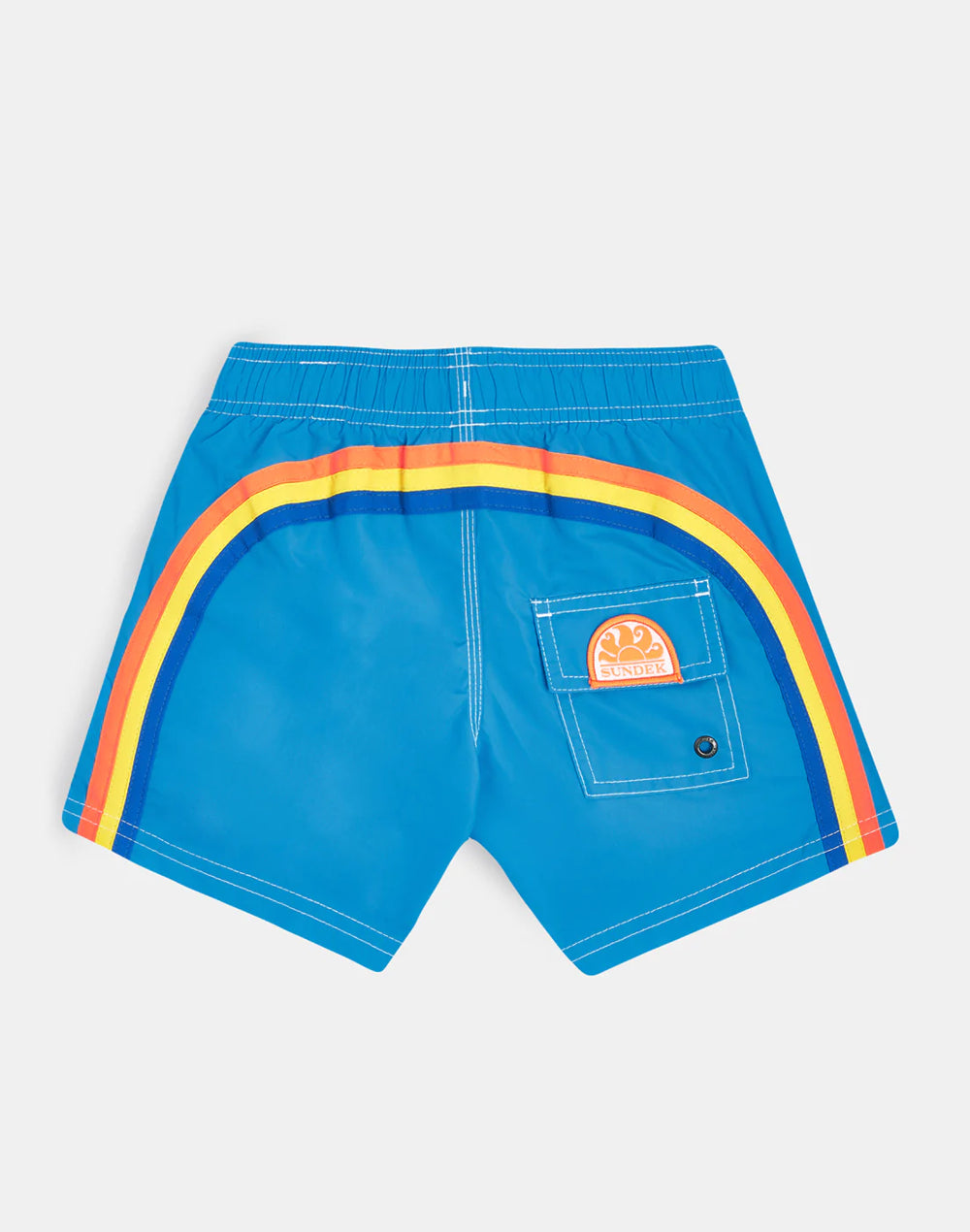 sundek-costume-mare-bambino-corto-iconic-taffeta-pantaloncino-vita-elasticata image 1