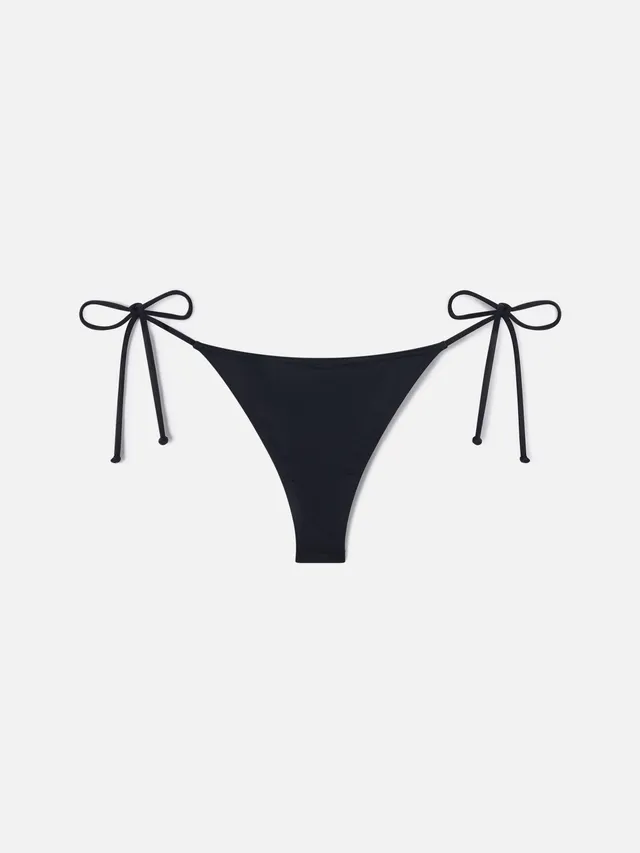 mc2-saint-barth-marielle-slip-brasiliano-nero-con-laccetti-donna image 1