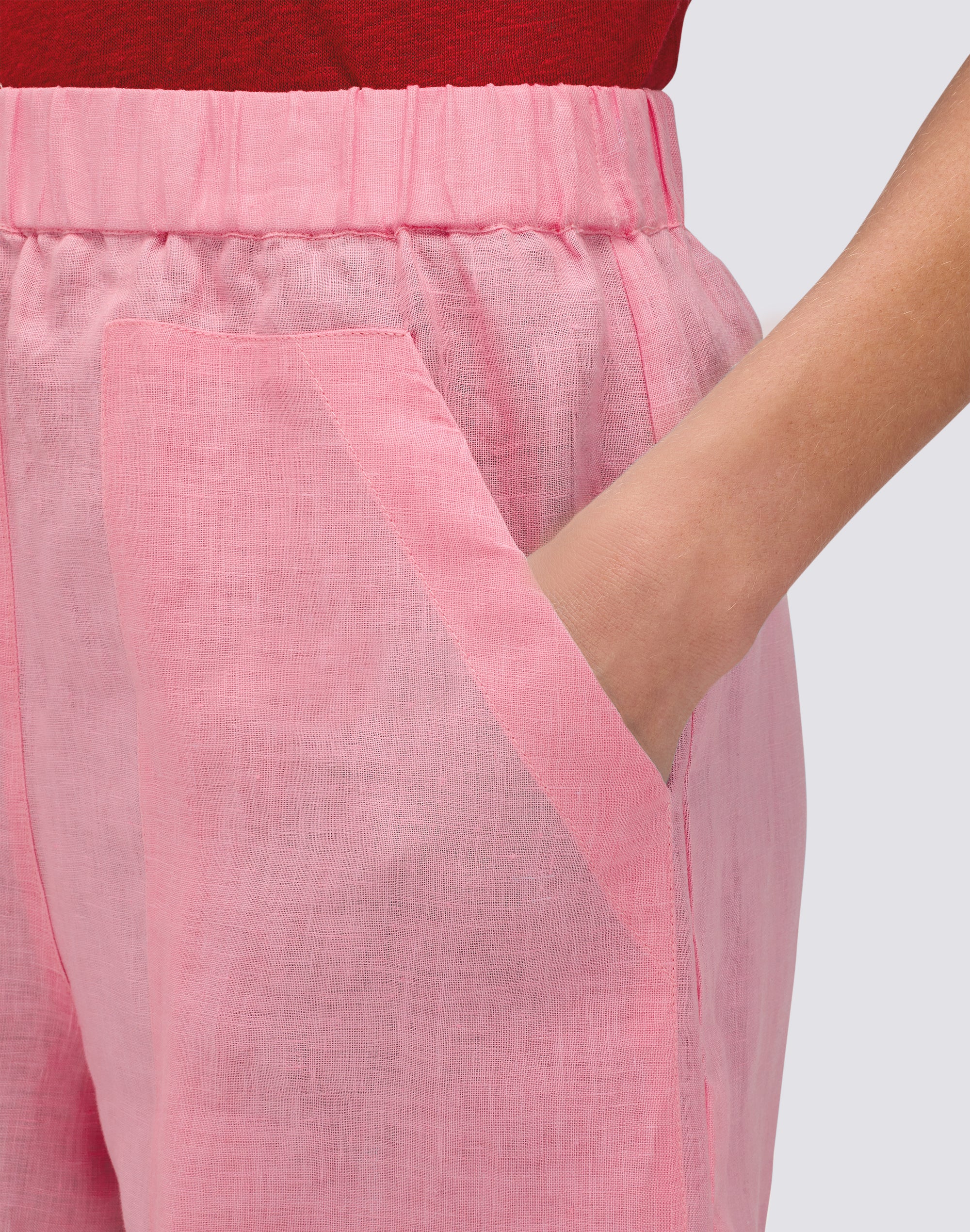 sundek-shorts-donna-in-lino-con-tasche-fatigue image 3