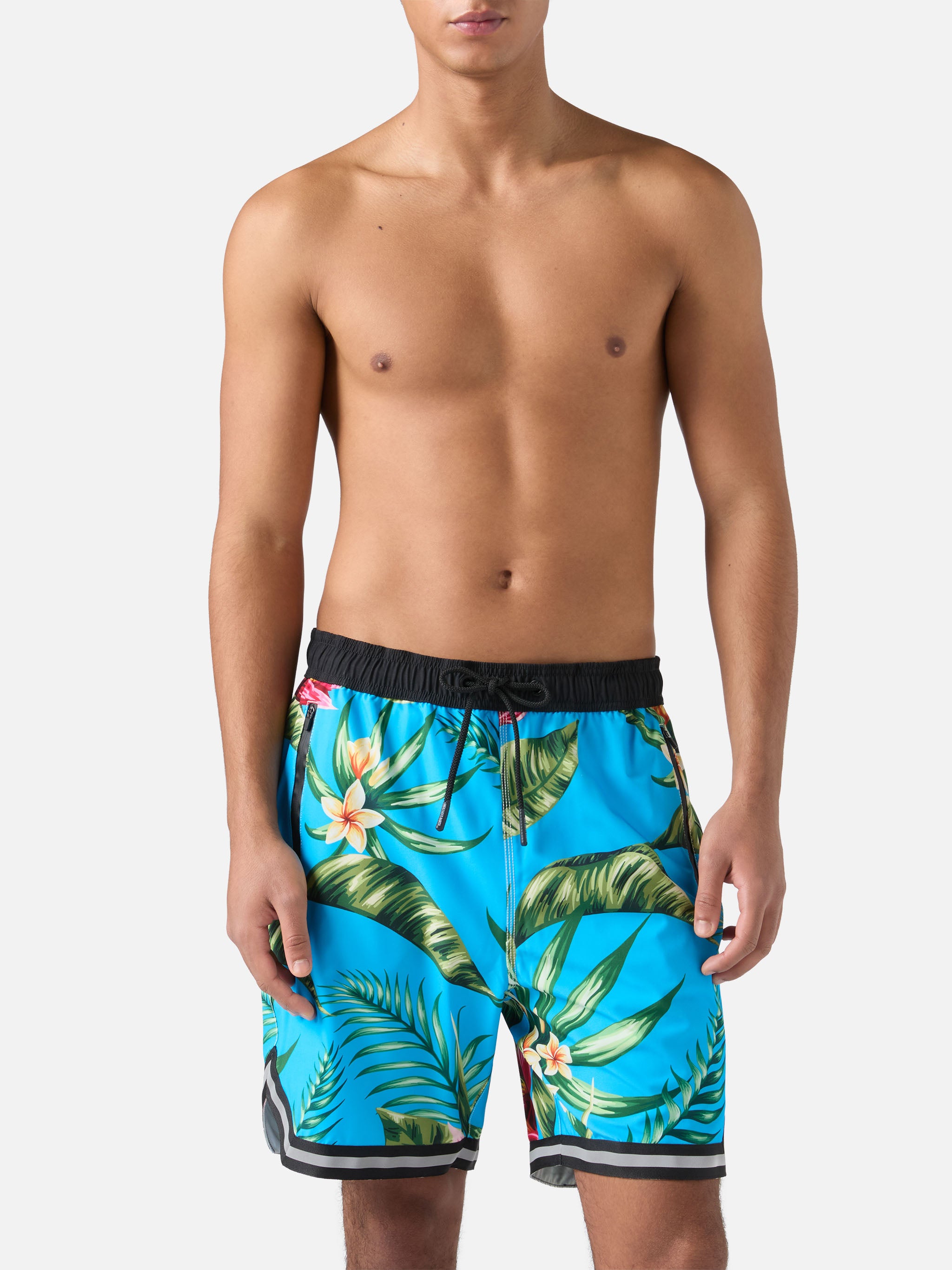 mc2-saint-barth-costume-mare-uomo-lungo-floreale-stile-surf-azzurro image 3