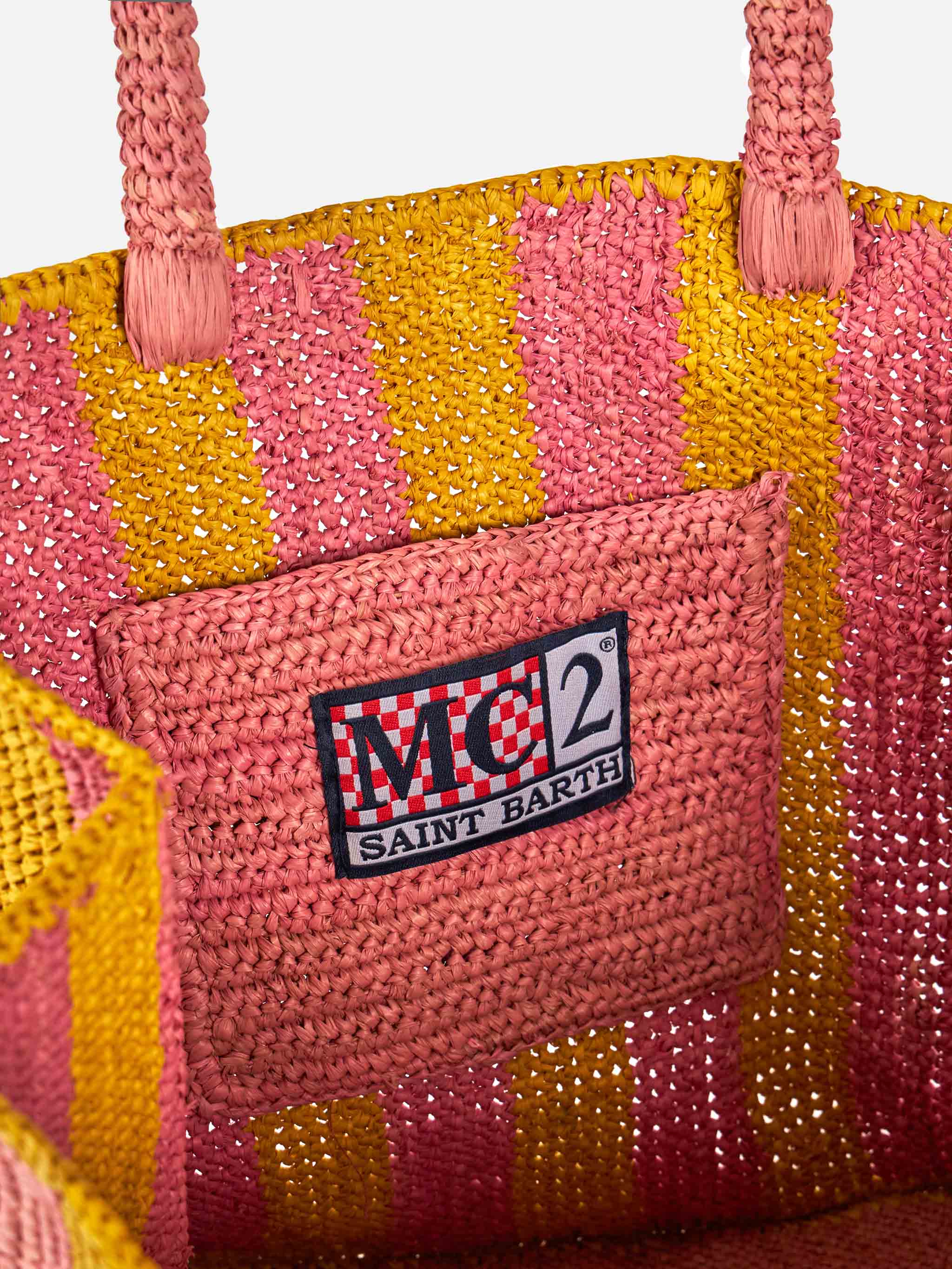 mc2-saint-barth-borsa-colette-rafia-rigata-naturale image 4