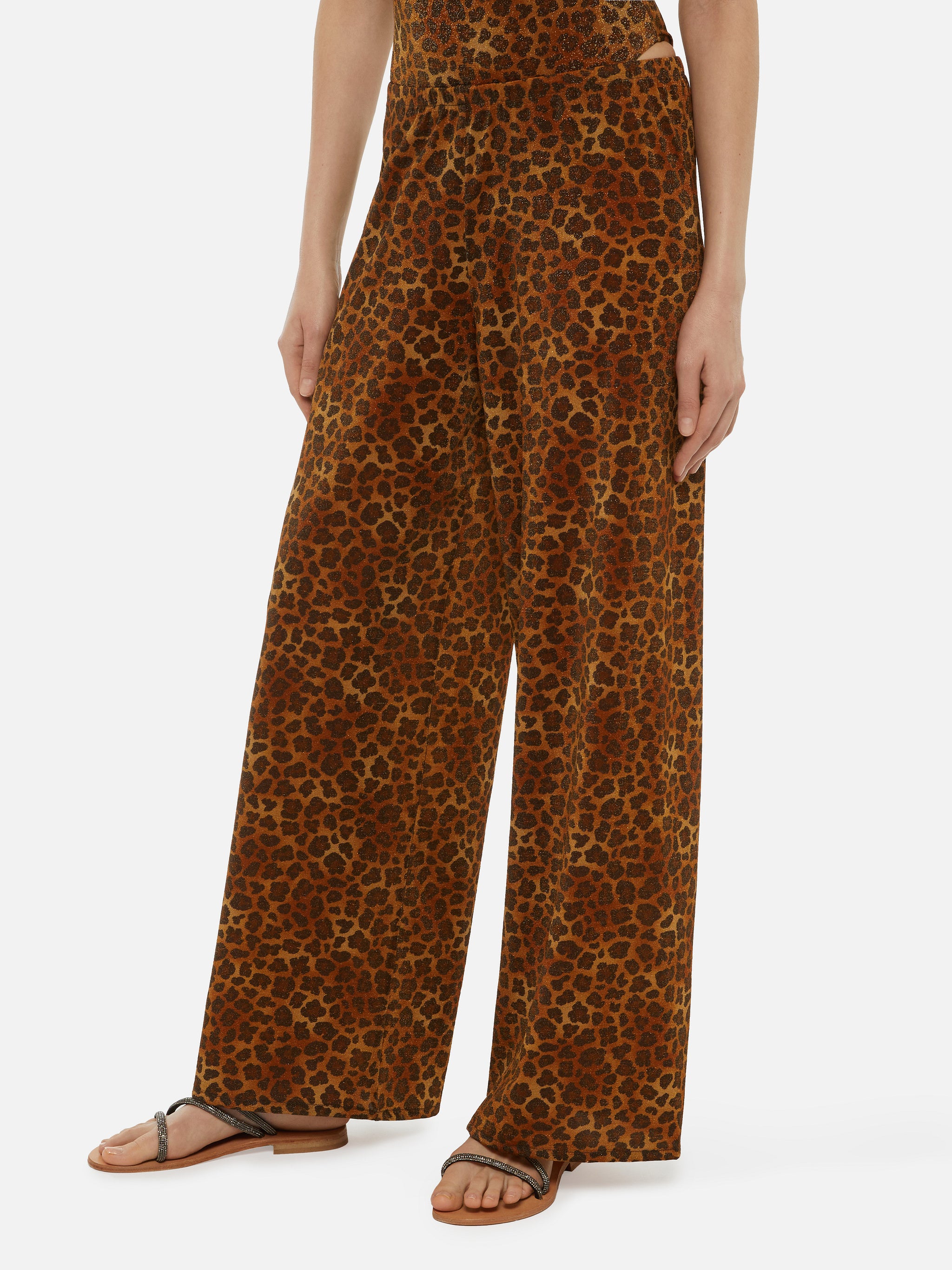 mc2-saint-barth-amalia-pantaloni-donna-gamba-larga-lurex-leopardato image 2