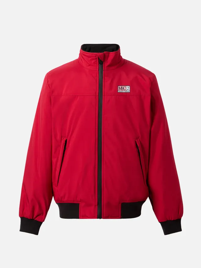mc2-saint-barth-bomber-country-jr-bambino-rosso-con-interno-pelliccia image 1