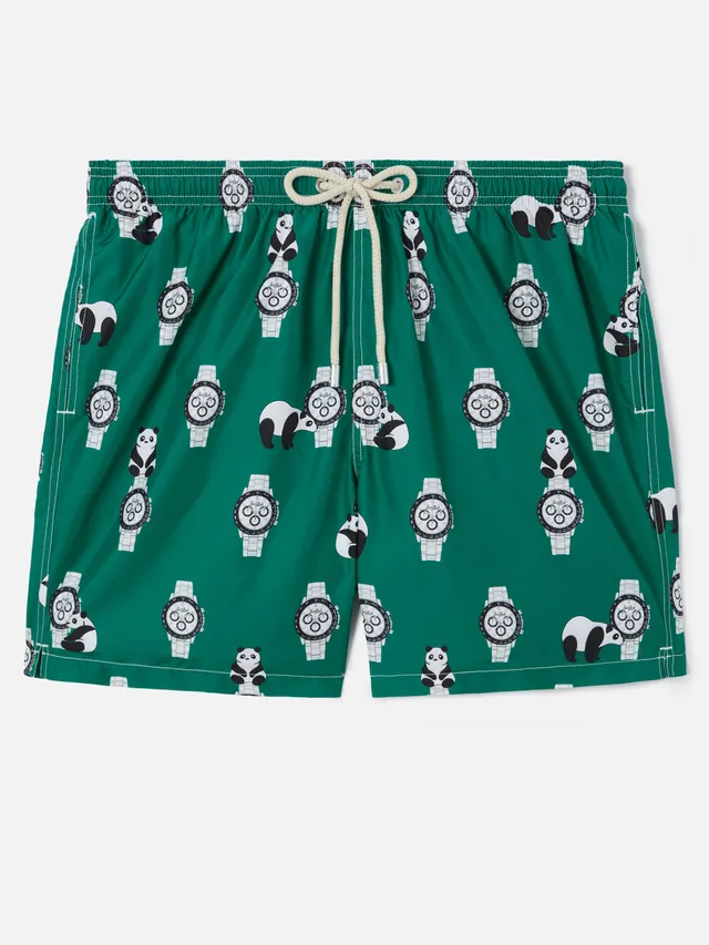 mc2-saint-barth-lighting-costume-uomo-verde-stampa-panda-orologi image 1