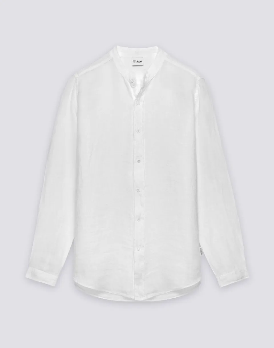 sundek-camicia-uomo-coreana-in-lino-tinto-capo-fresca-estiva image 1