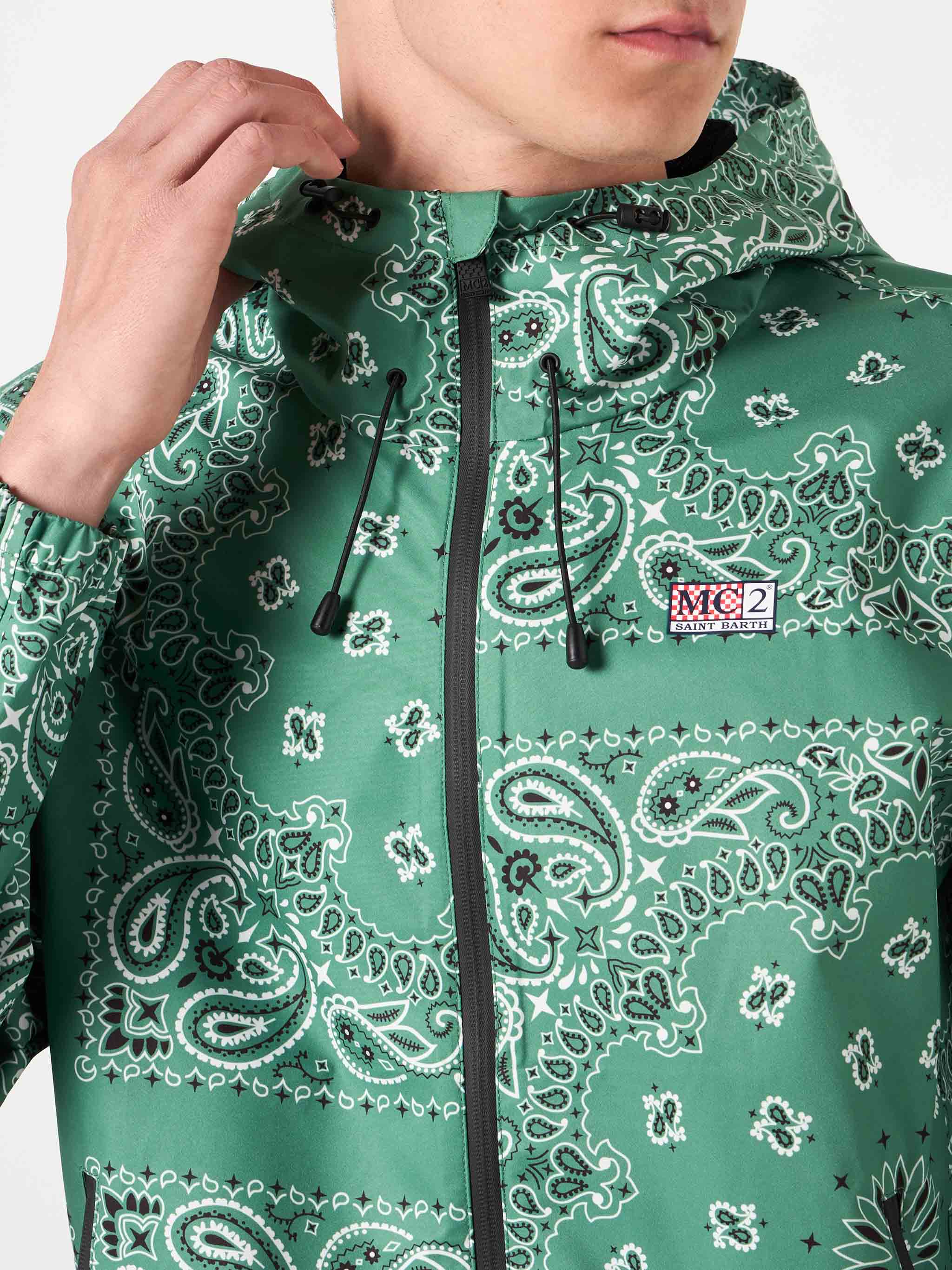 giacca-antivento-kauris-mc2-saint-barth-fantasia-bandana-verde-militare image 2