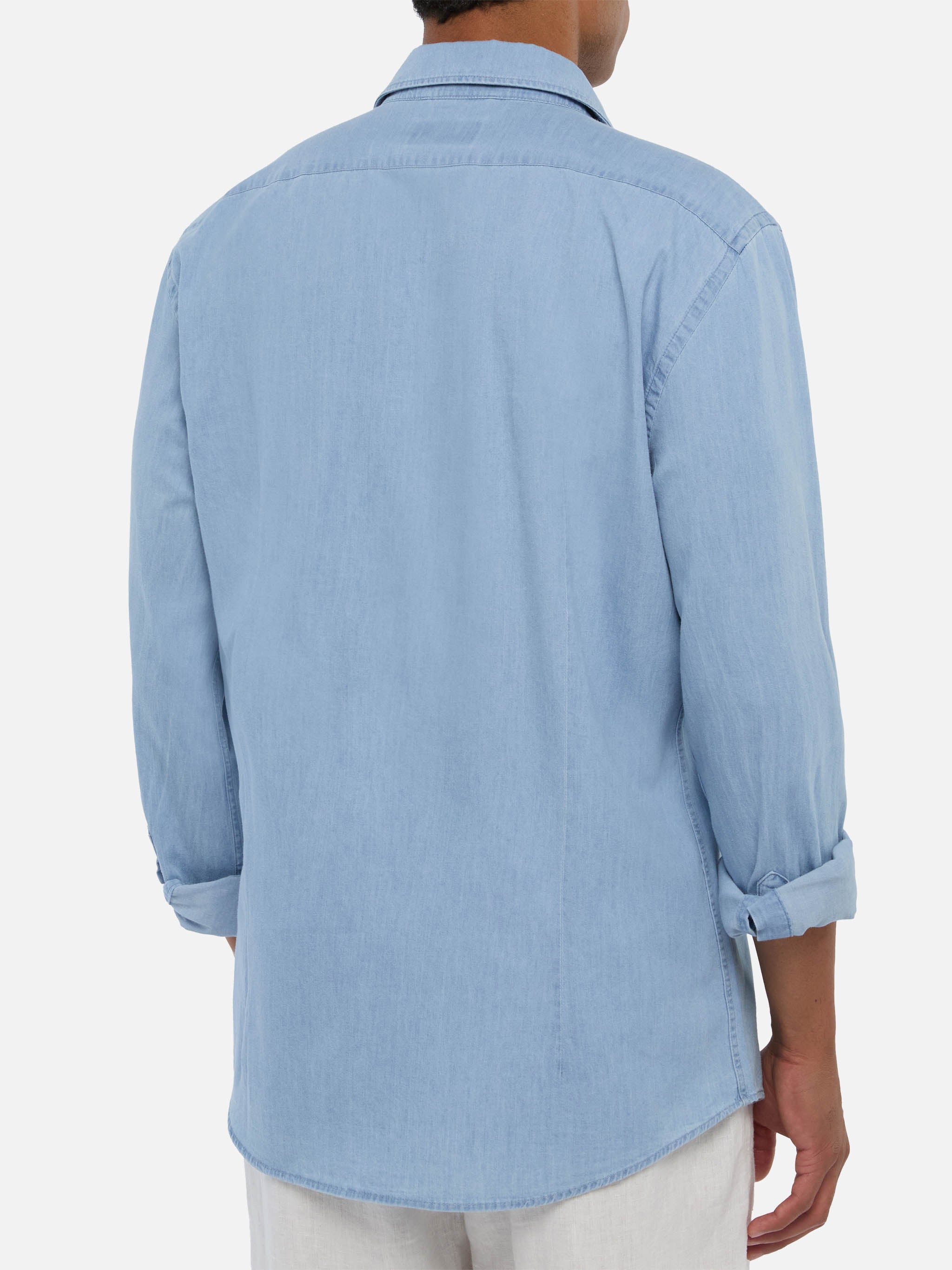 mc2-saint-barth-pamplona-camicia-uomo-chambray-blu-denim-chiaro image 3