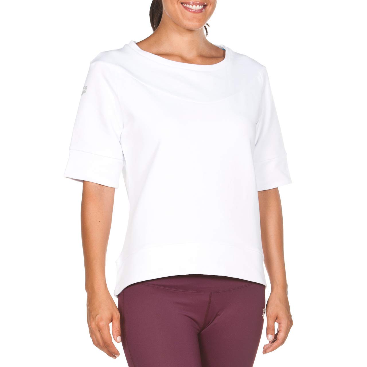 arena-w-gym-s-s-fleece-maglia-di-taglio-ampio-donna image 3